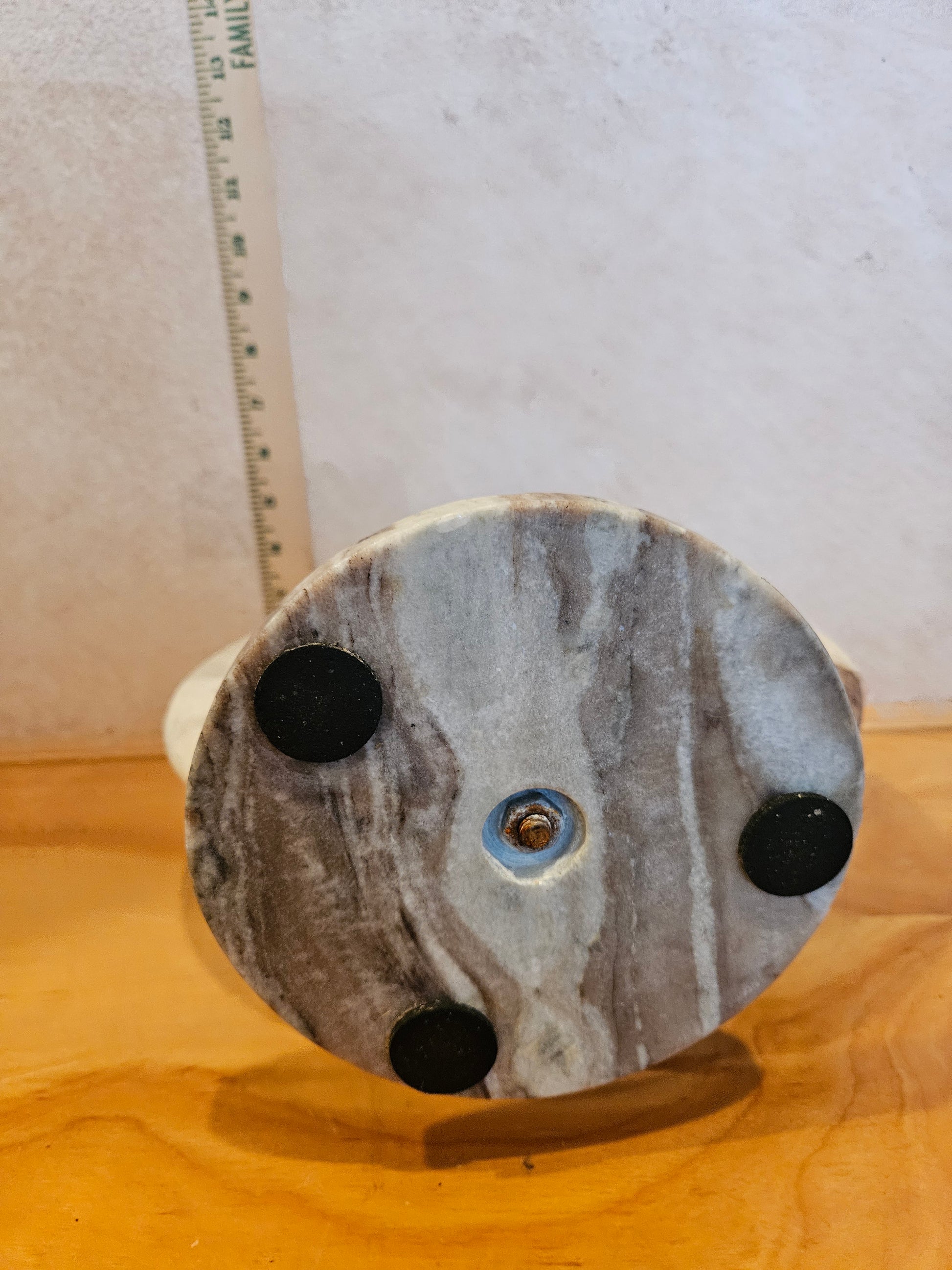 Marble and Metal Paper Towel Holder
