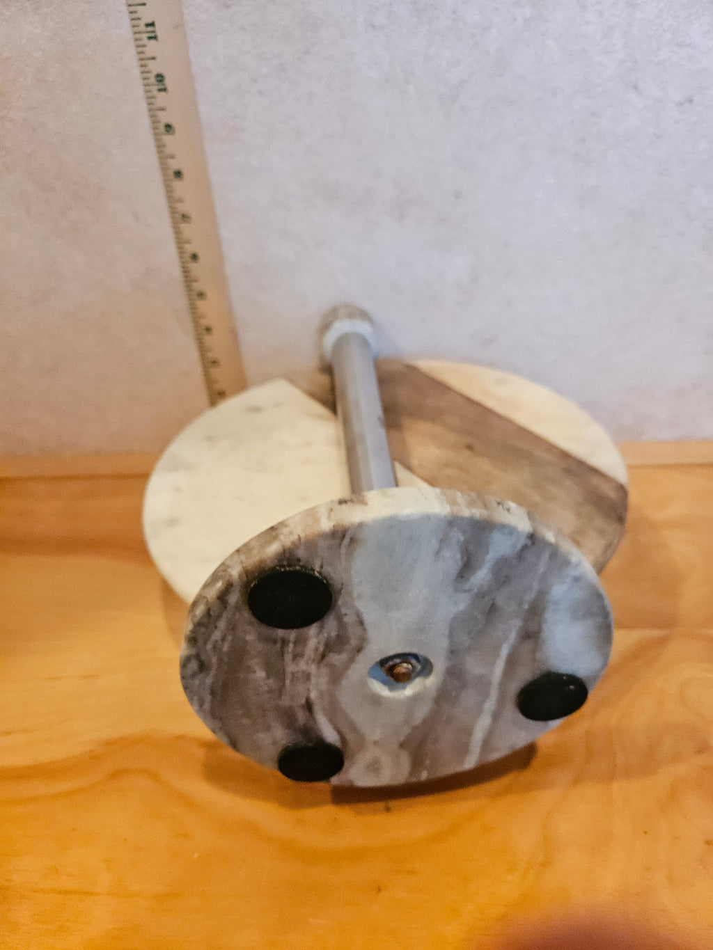 Marble and Metal Paper Towel Holder