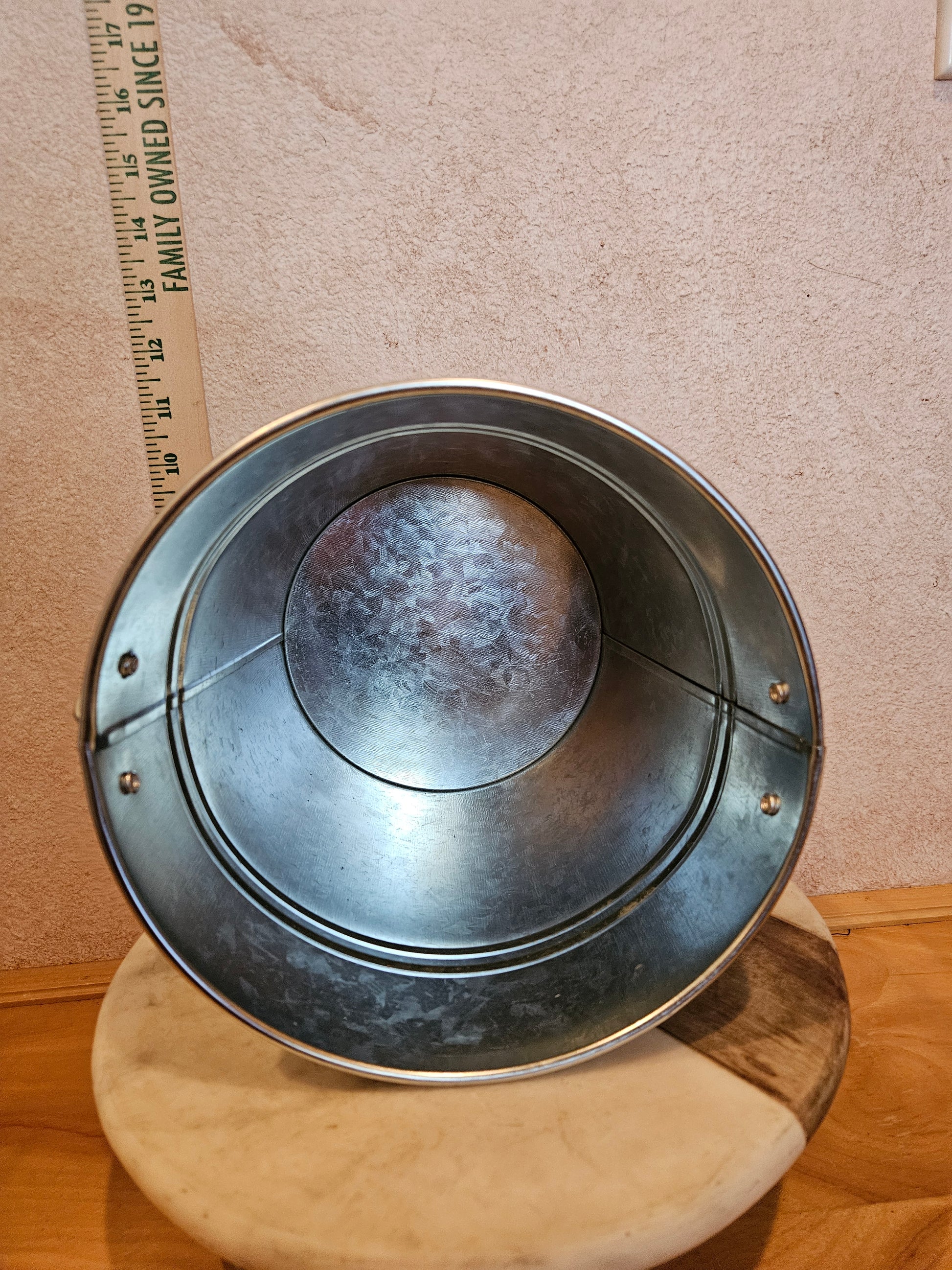 Metal Bucket with Blue Coating