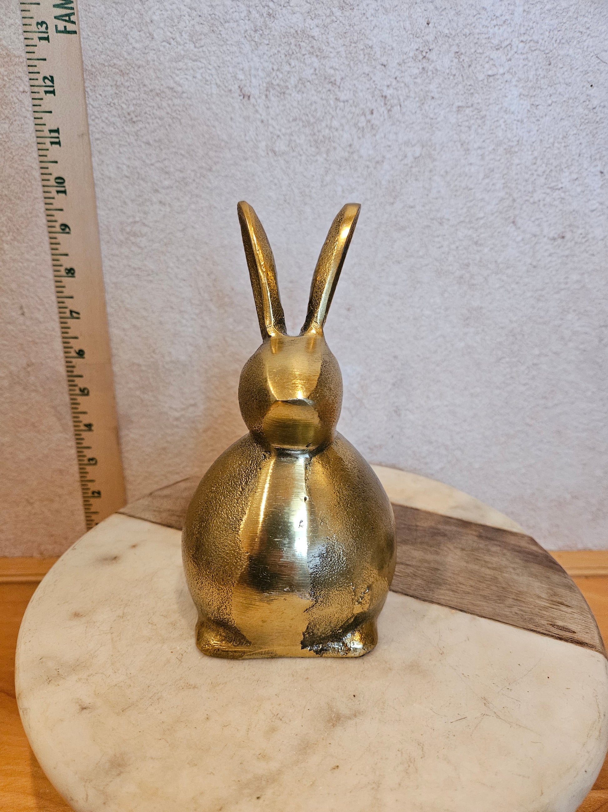 Vintage Gold Rabbit Sculpture