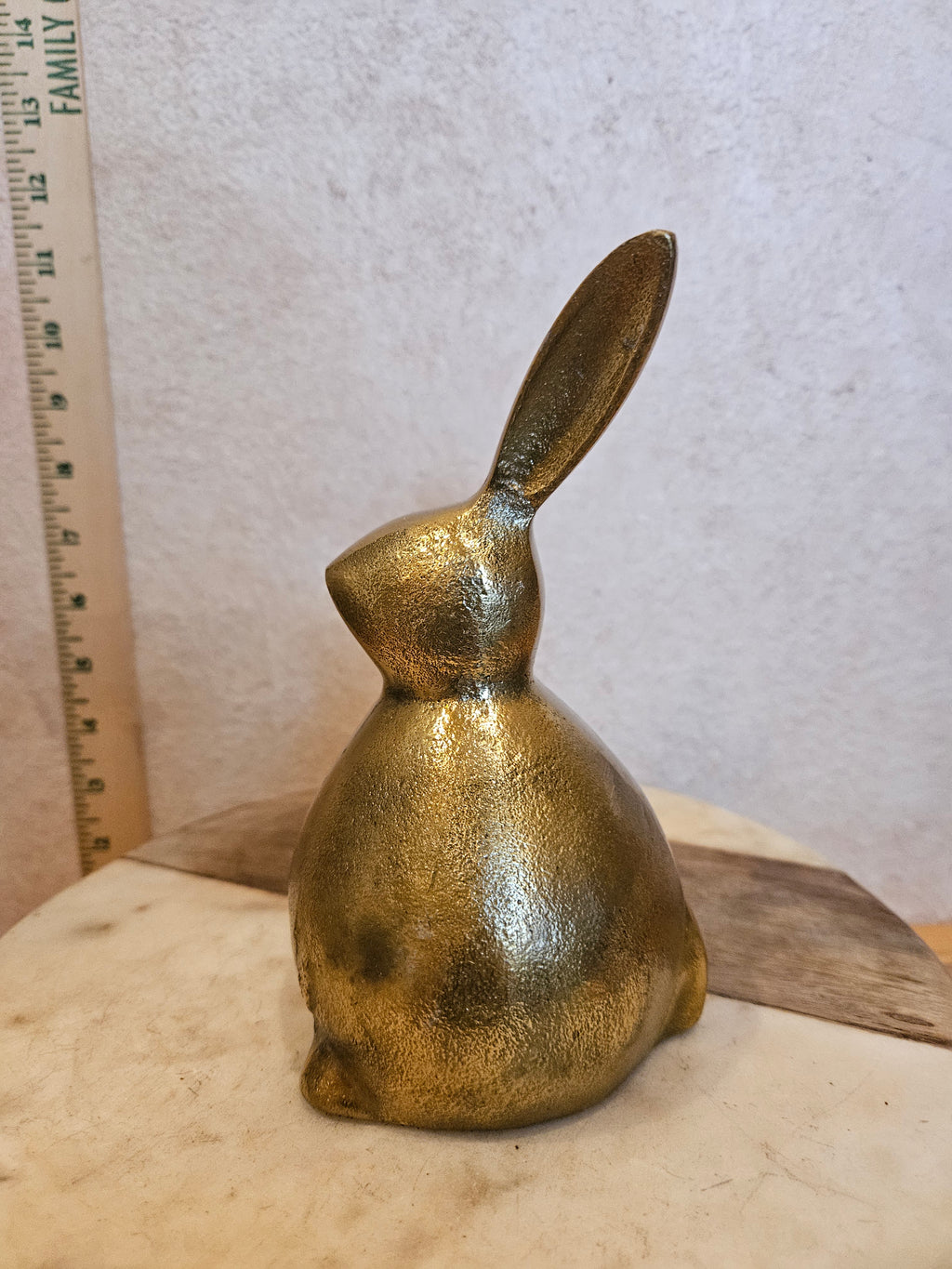 Vintage Gold Rabbit Sculpture