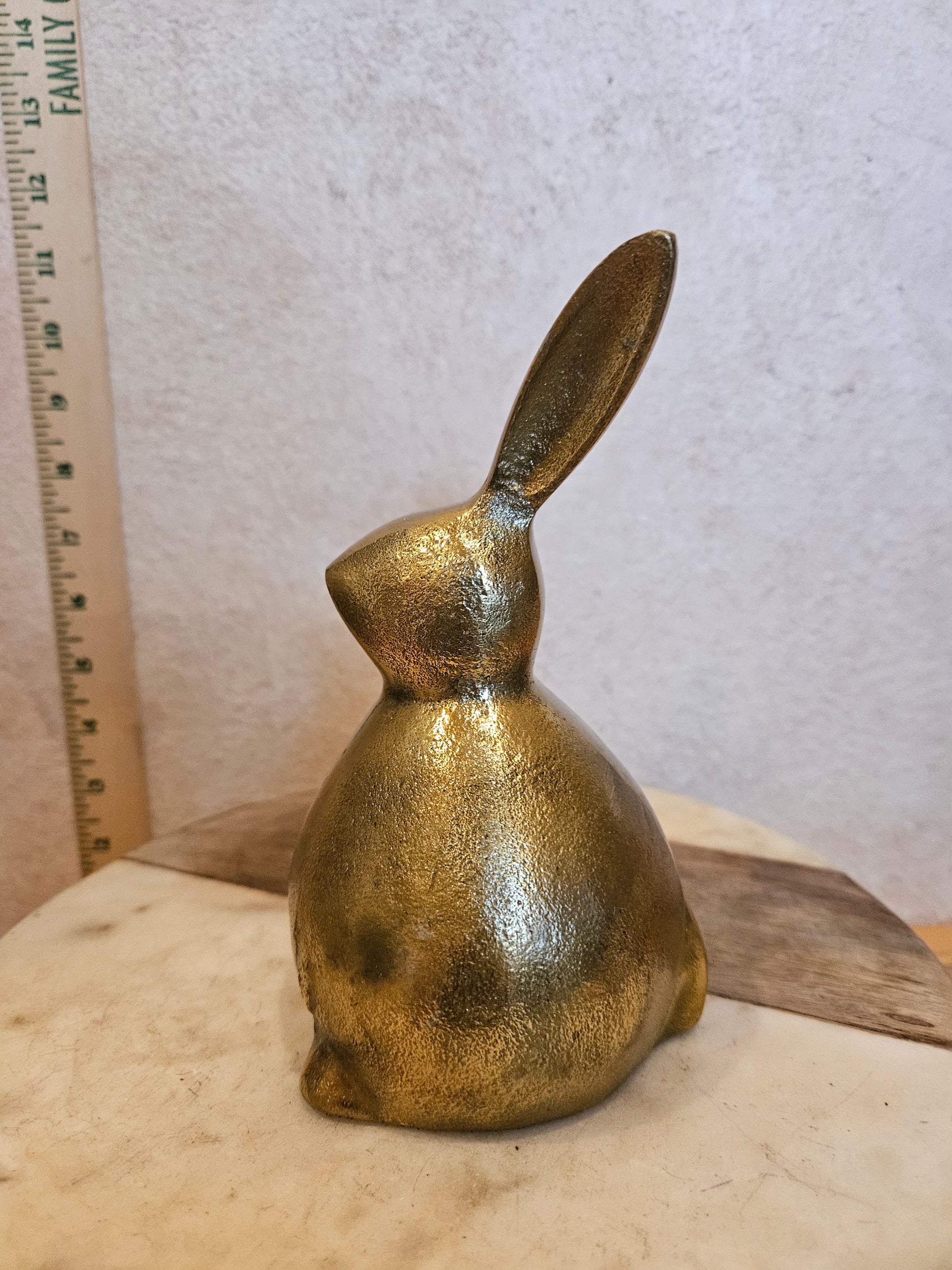 Vintage Gold Rabbit Sculpture
