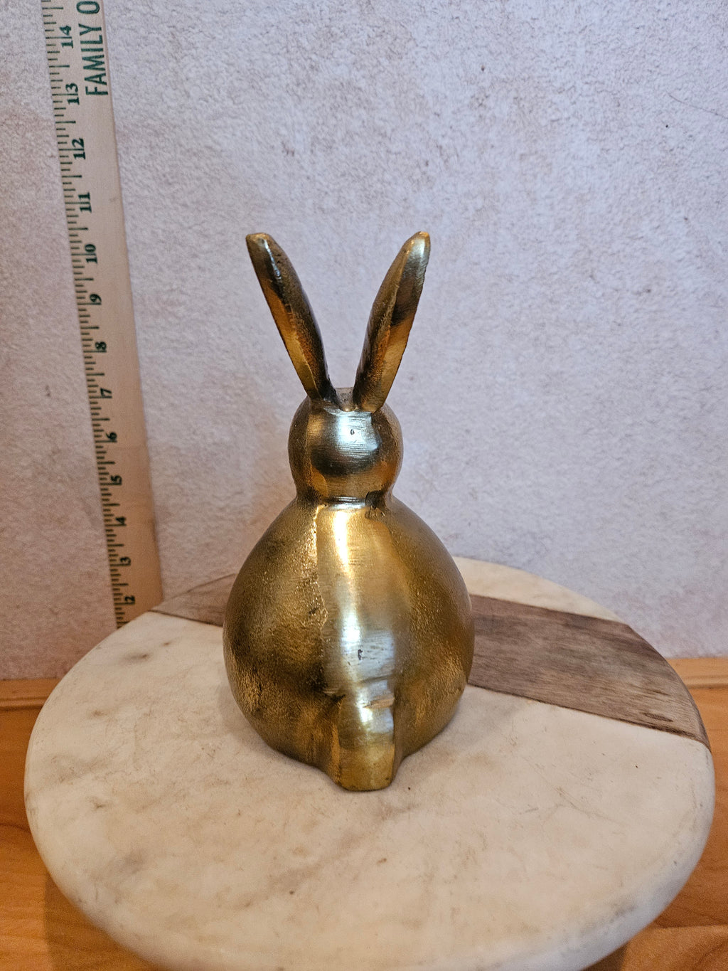 Vintage Gold Rabbit Sculpture