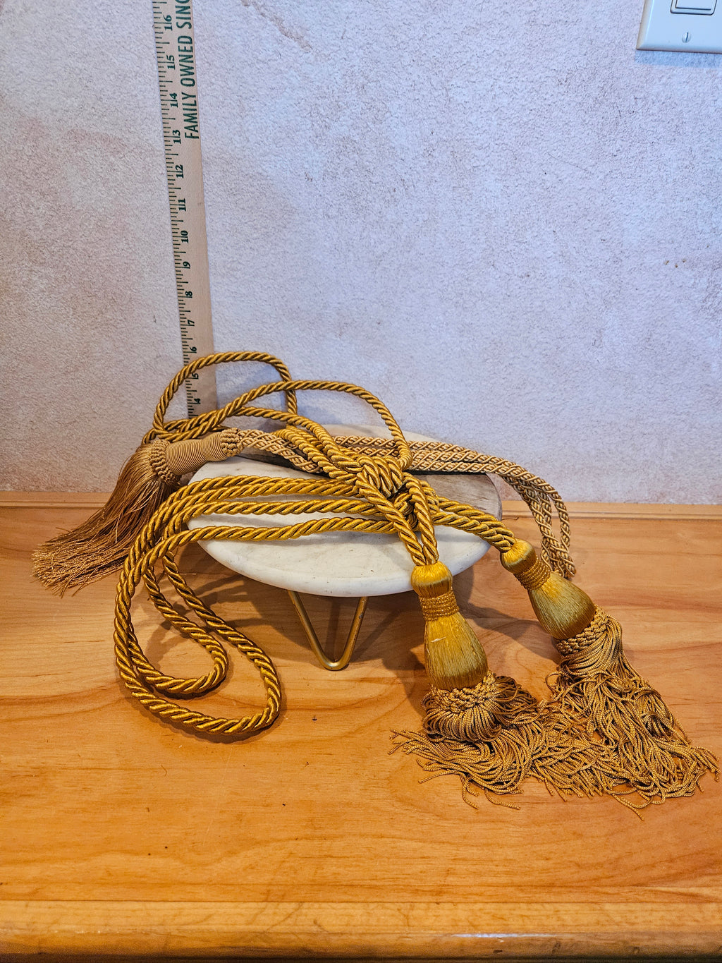 Gold Decorative Curtain Tiebacks