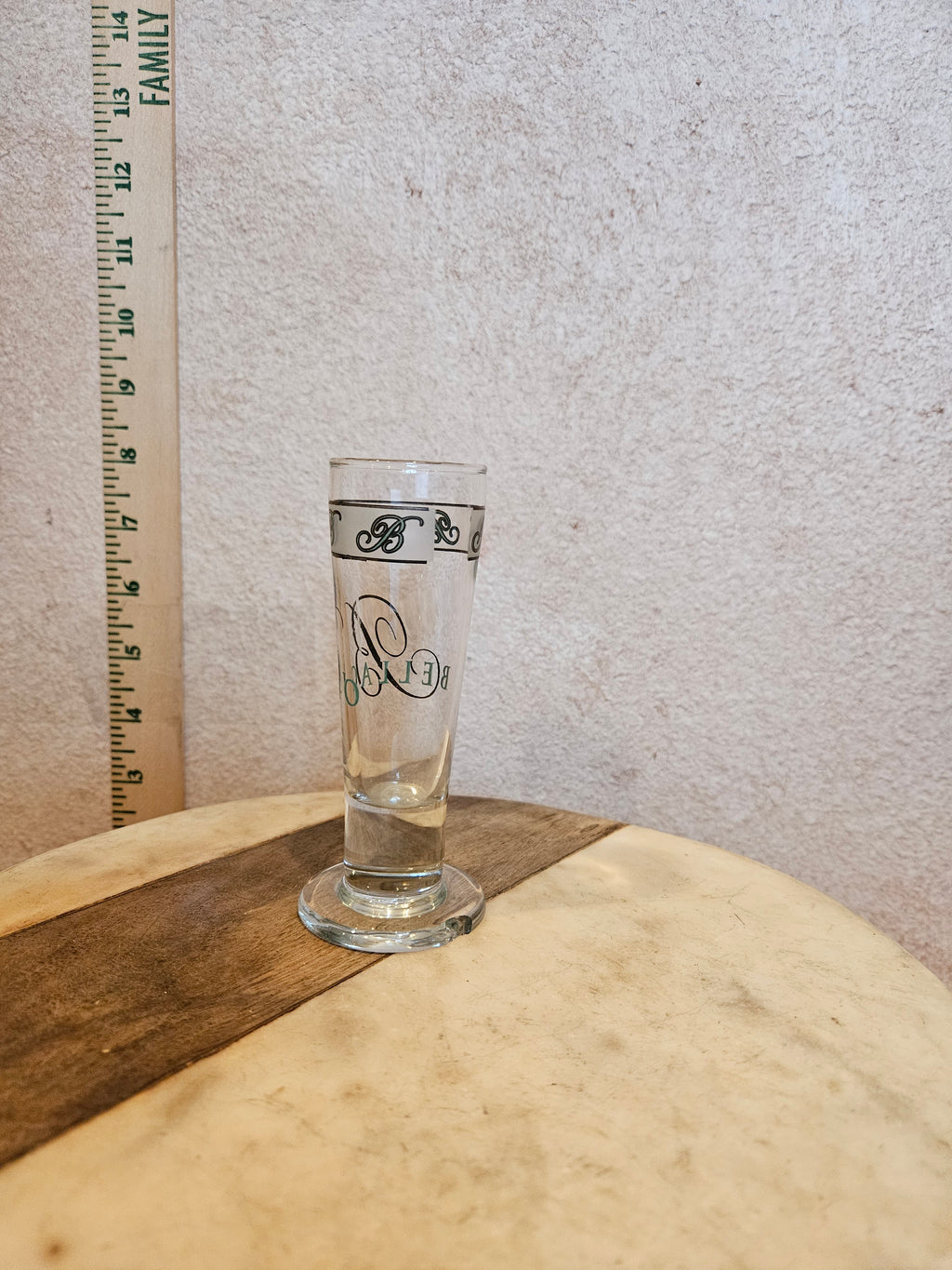 Elegant Shot Glass with Decorative Band