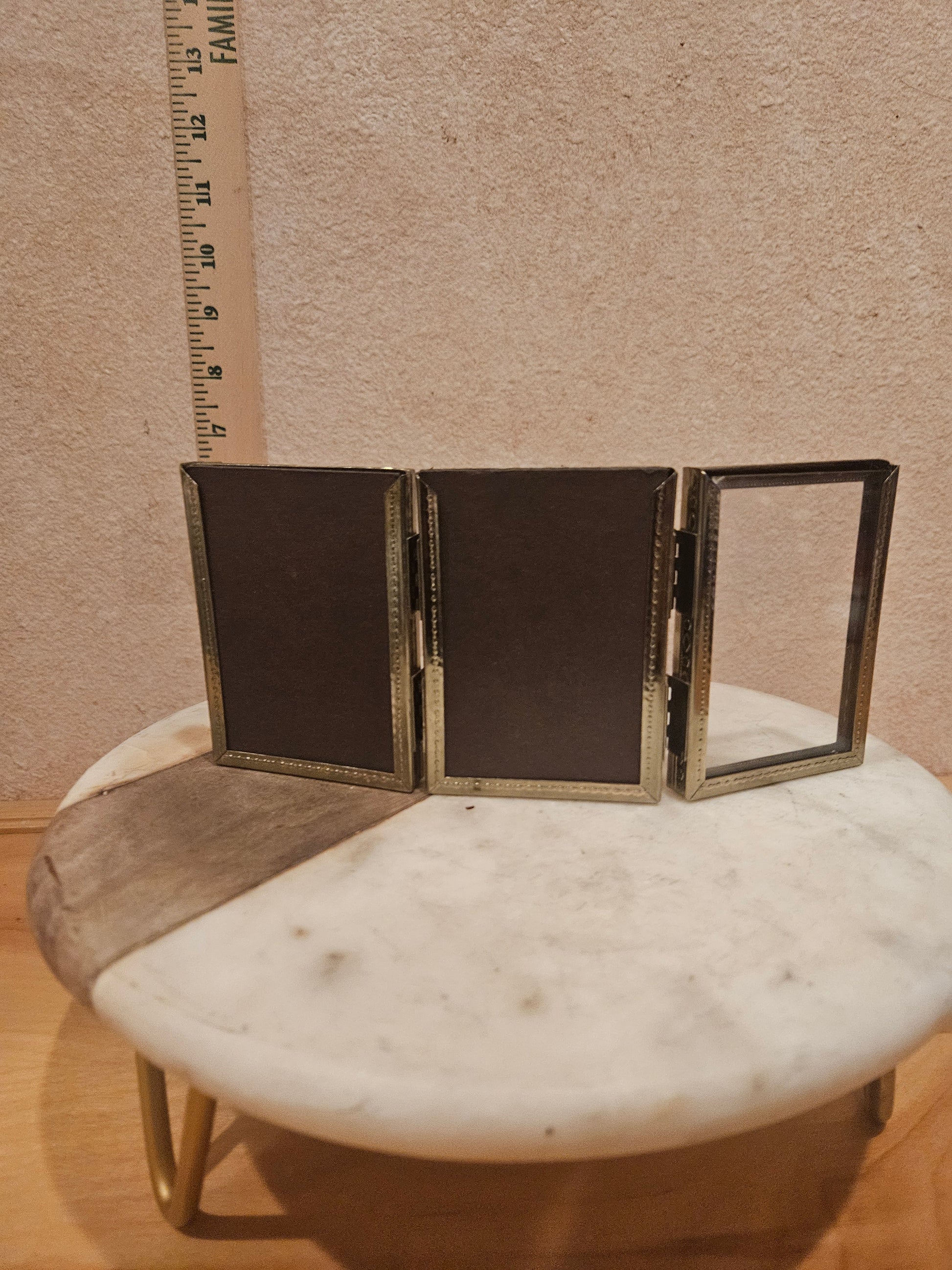 Vintage Triple Folding Picture Frame