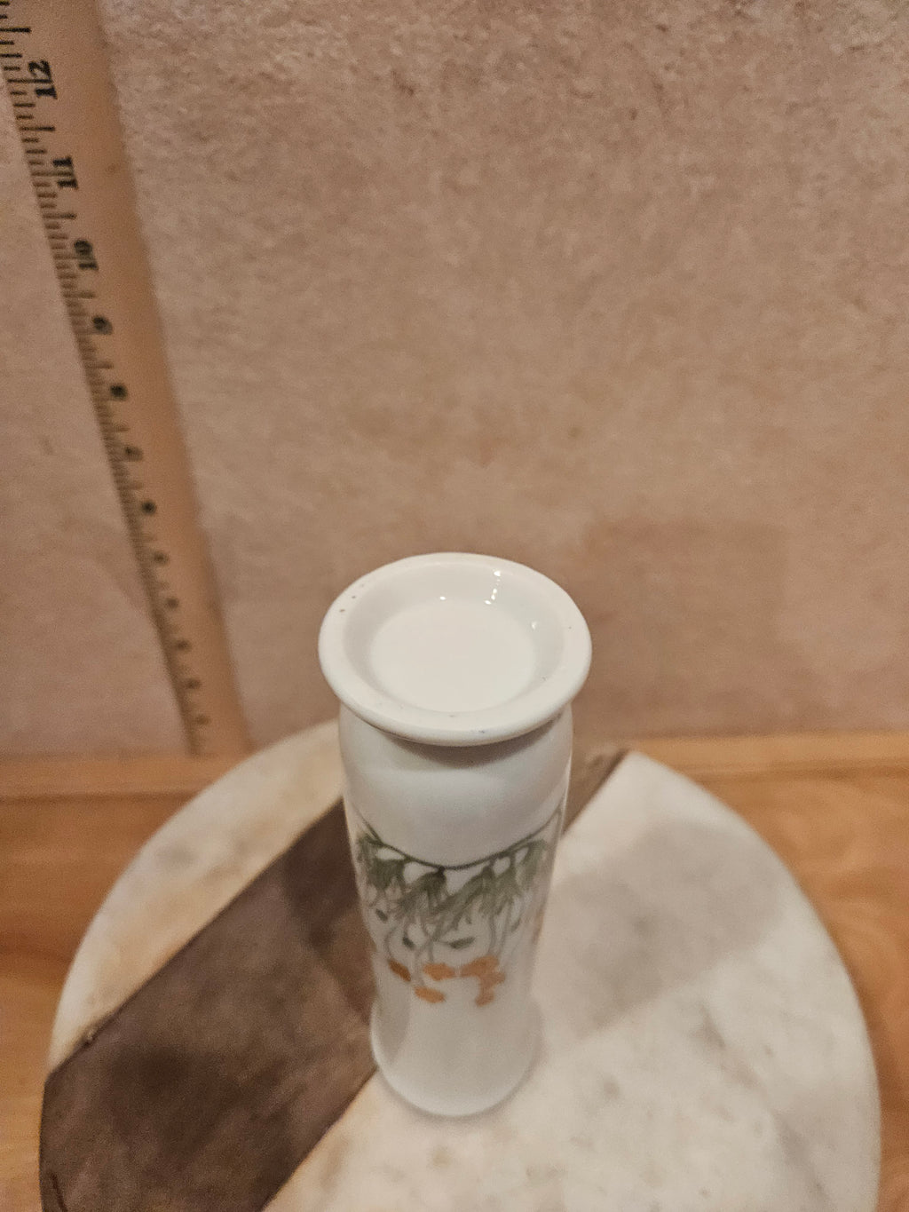 Hand-Painted Floral Ceramic Vase
