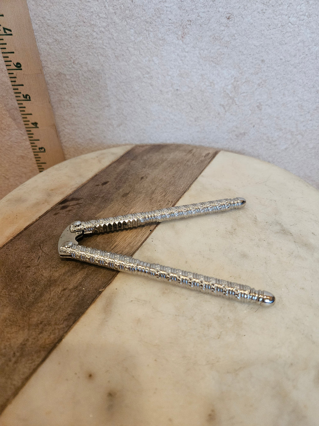 Vintage Silver Gripper Tongs