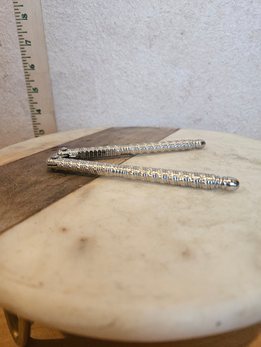 Vintage Silver Gripper Tongs