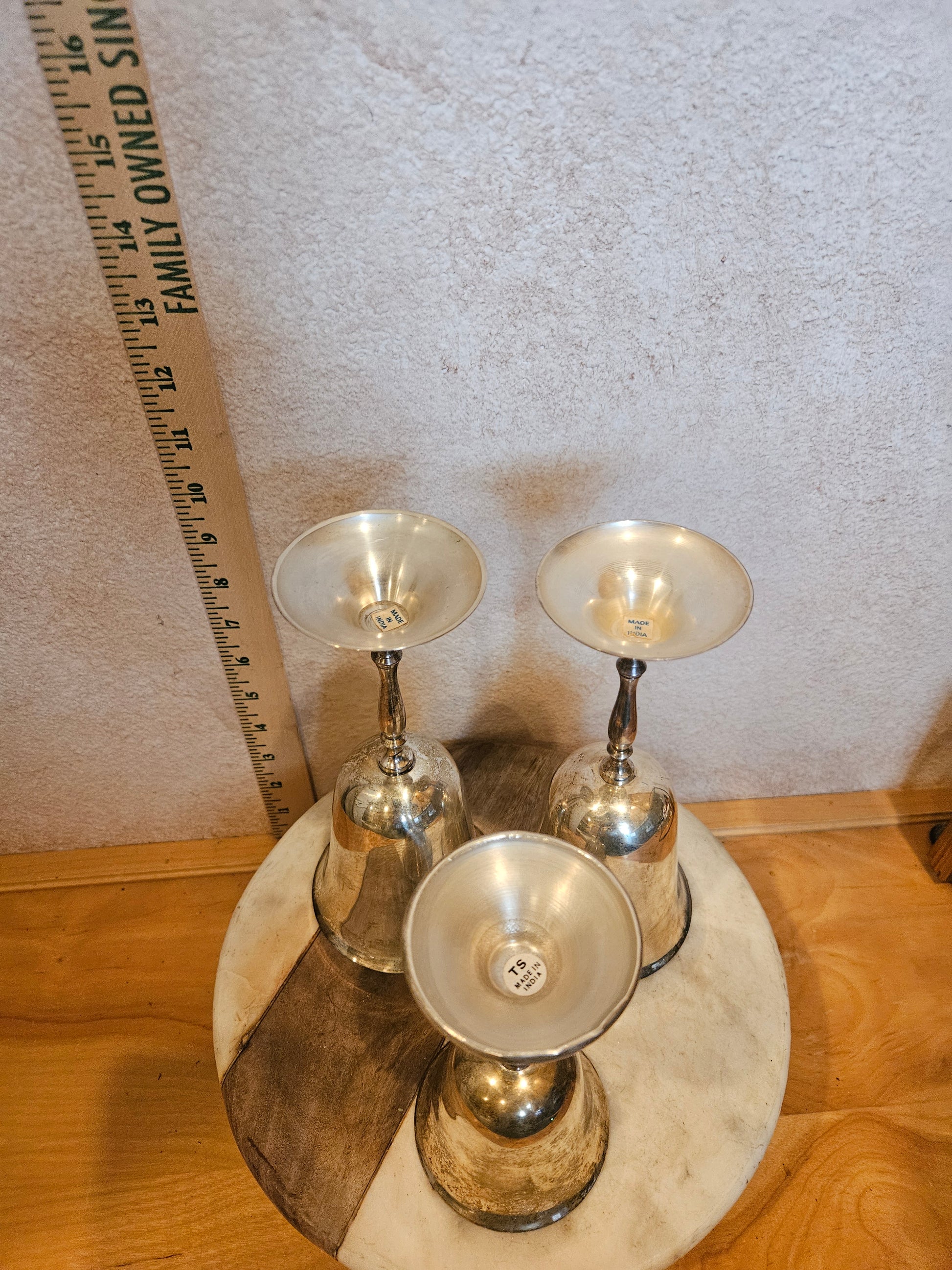Vintage Silver Plated Goblet Set