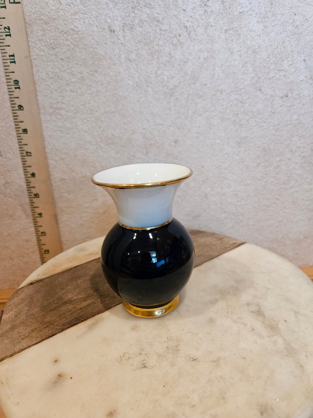 Black and Gold Decorative Vase