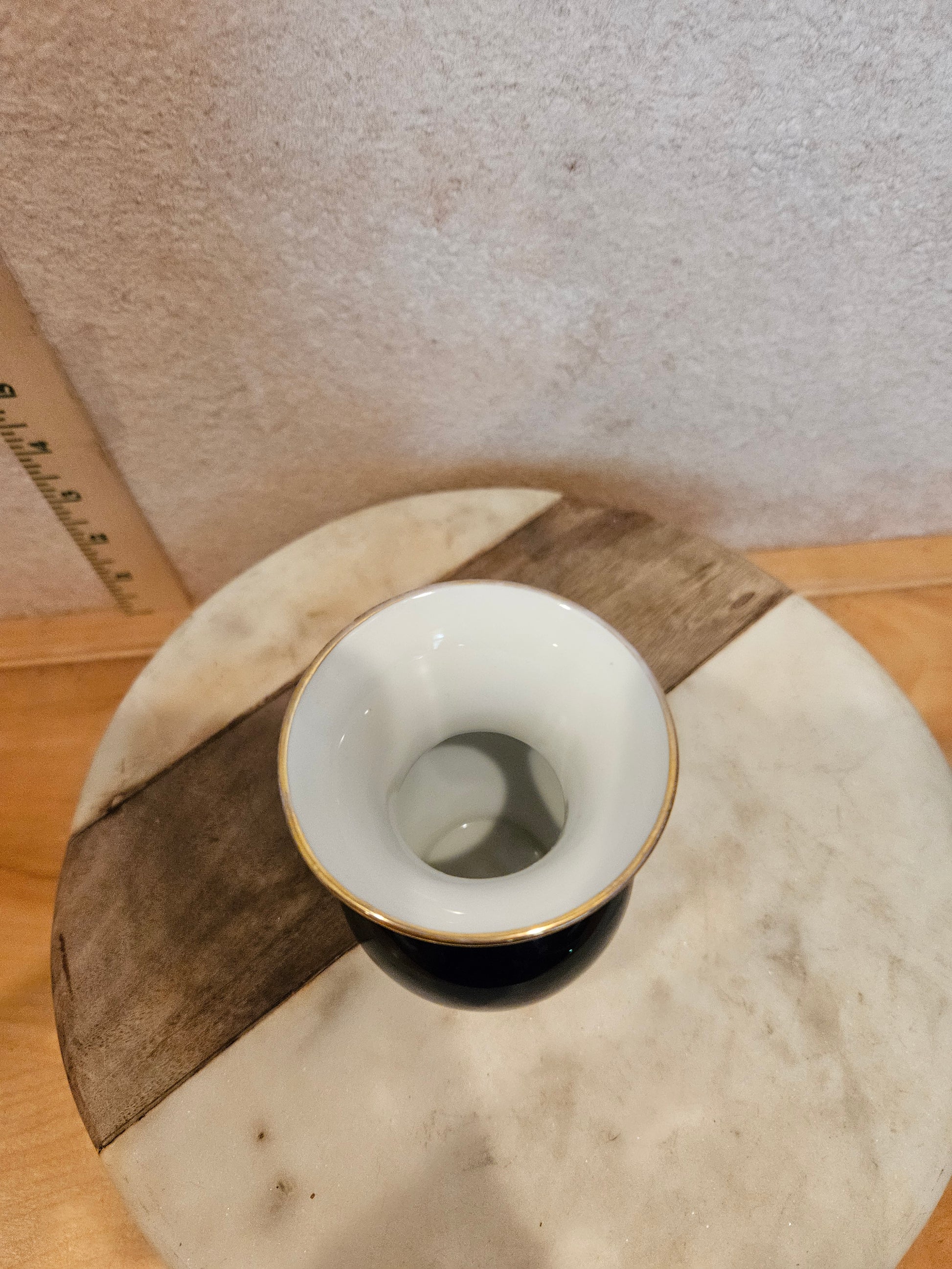 Black and Gold Decorative Vase