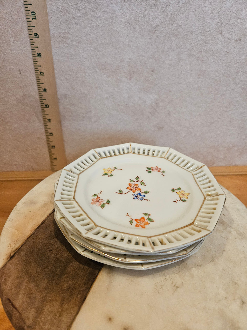 Set of Floral Design Plates