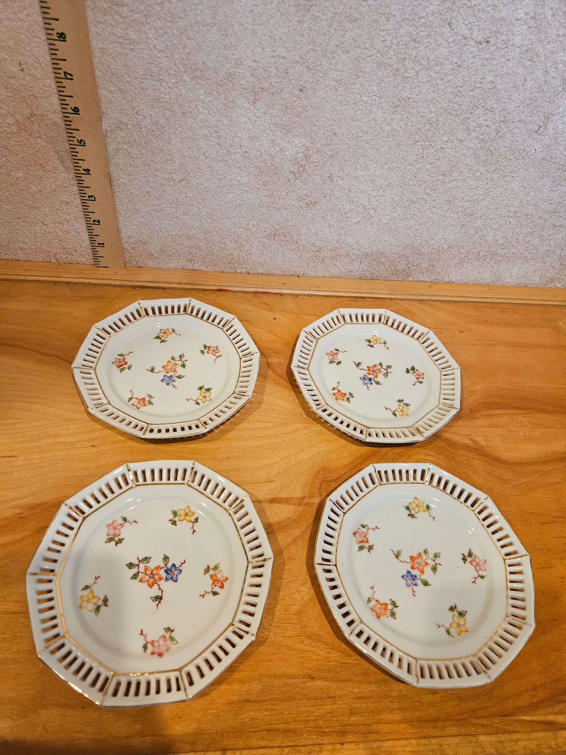 Set of Floral Design Plates