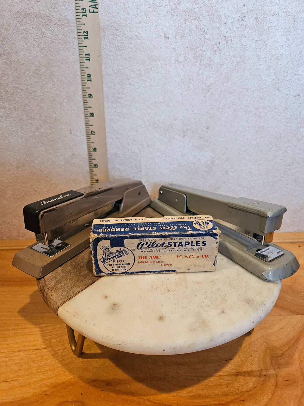 Vintage Swingline Staplers with Pilot Staples