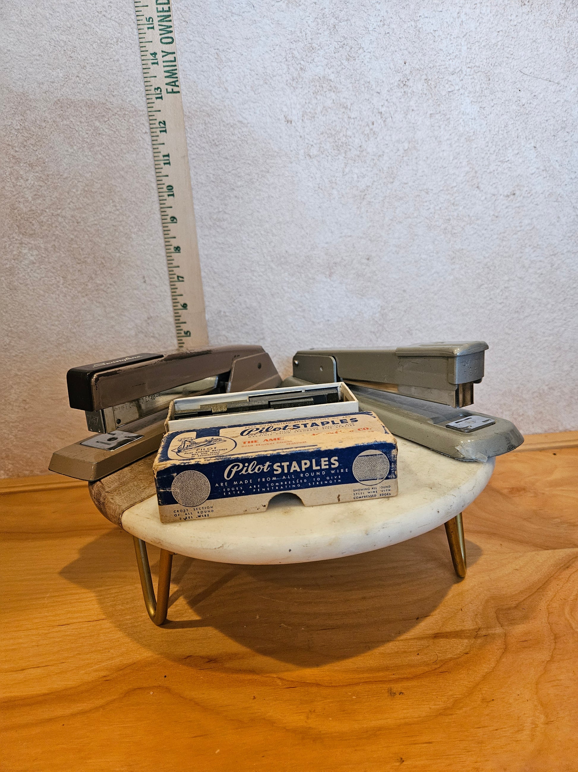 Vintage Swingline Staplers with Pilot Staples