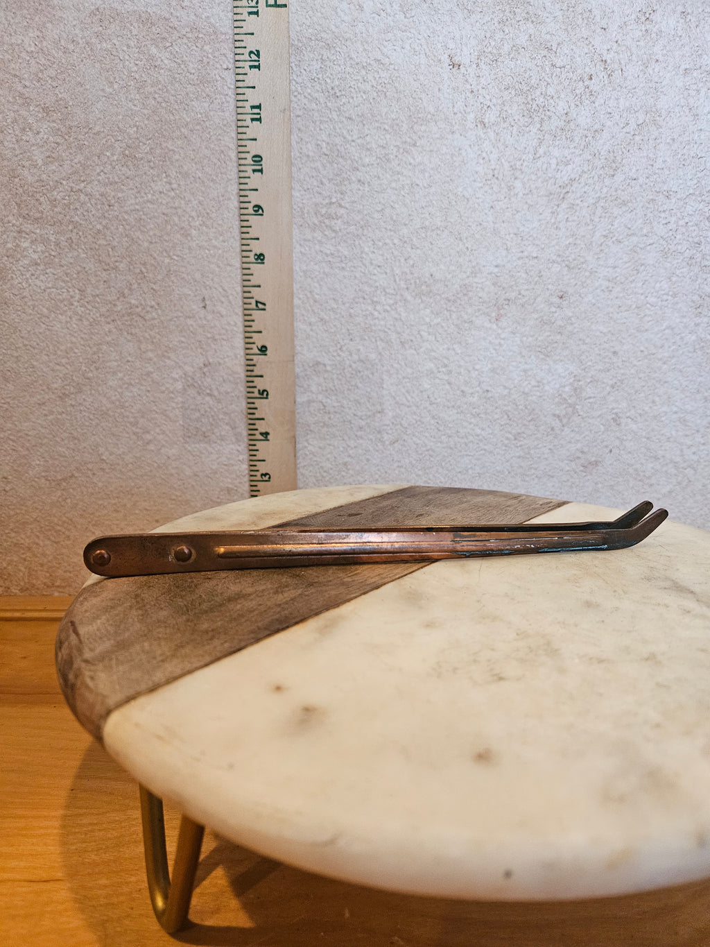 Brass Serving Spoon and Fork Set
