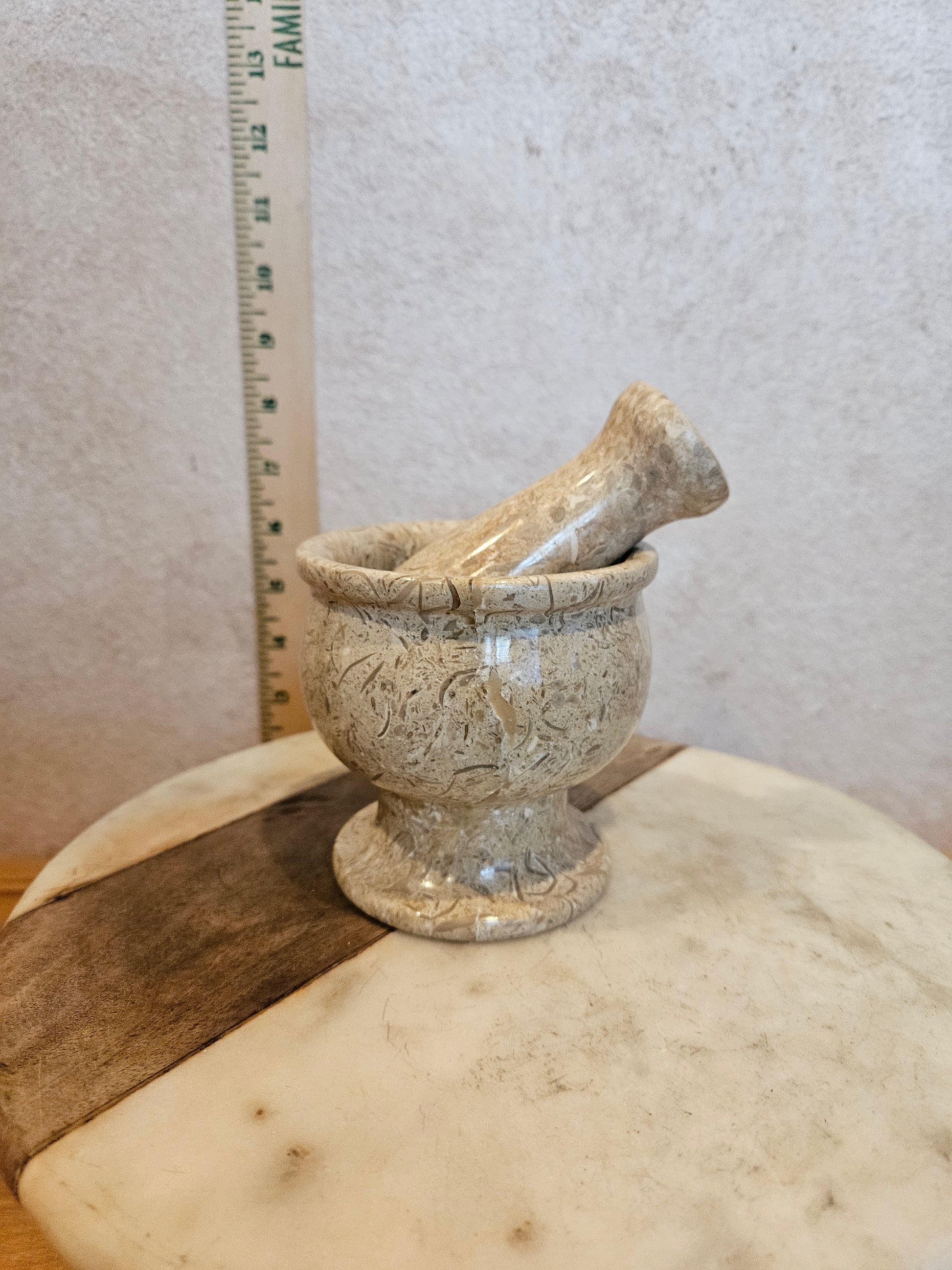 Marble Mortar and Pestle Set