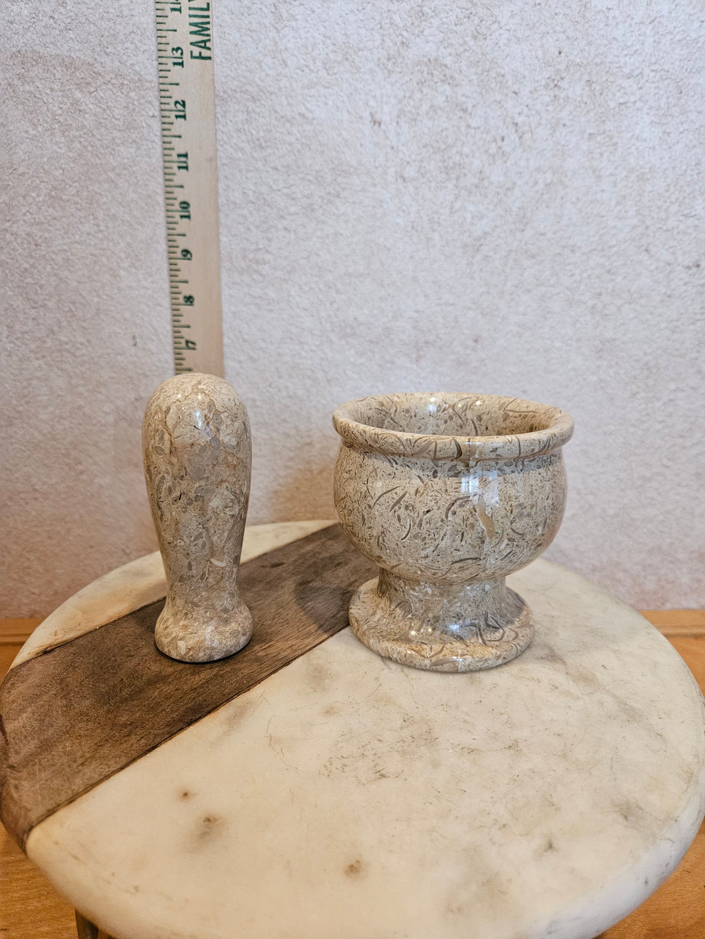 Marble Mortar and Pestle Set