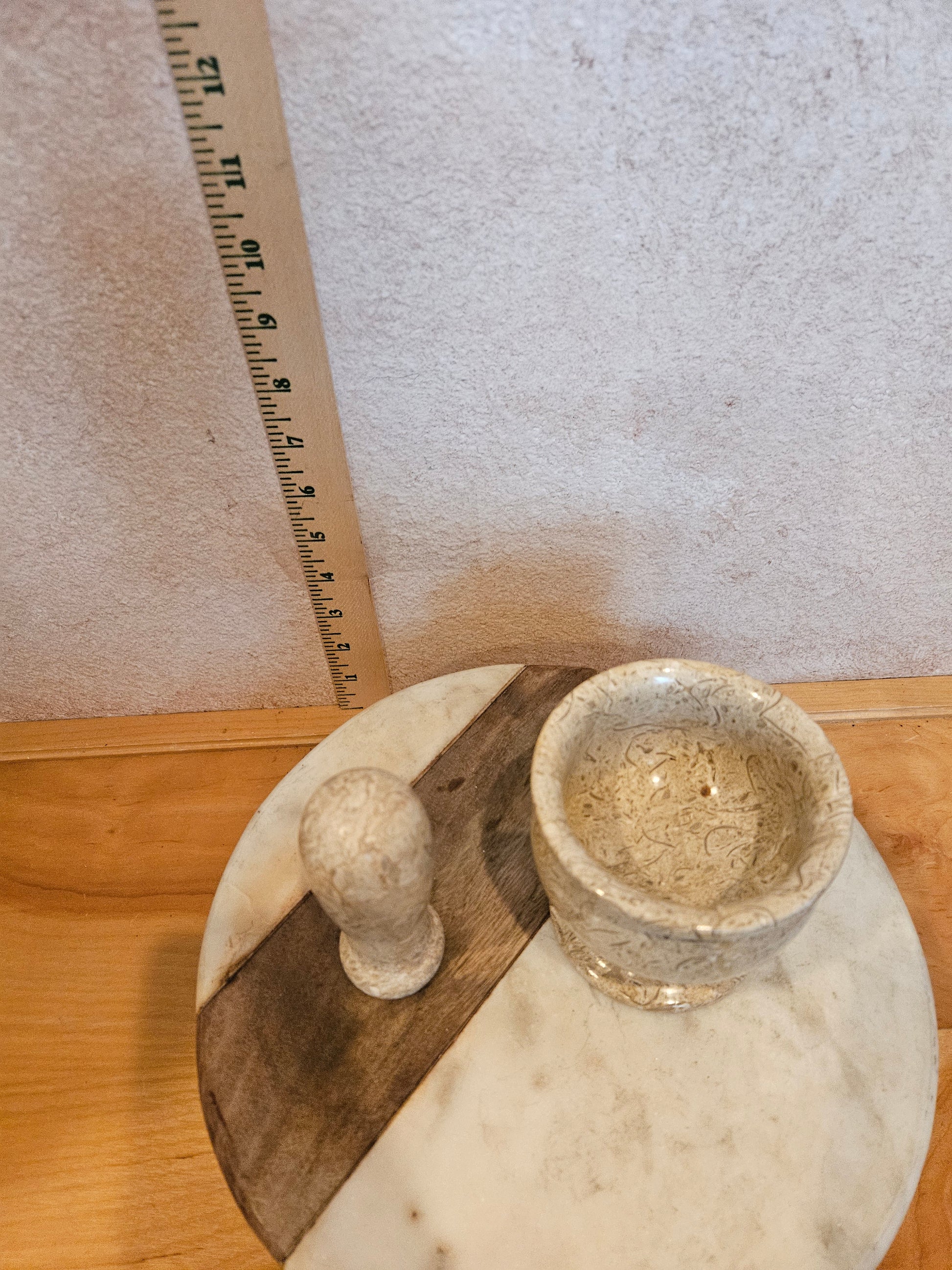 Marble Mortar and Pestle Set