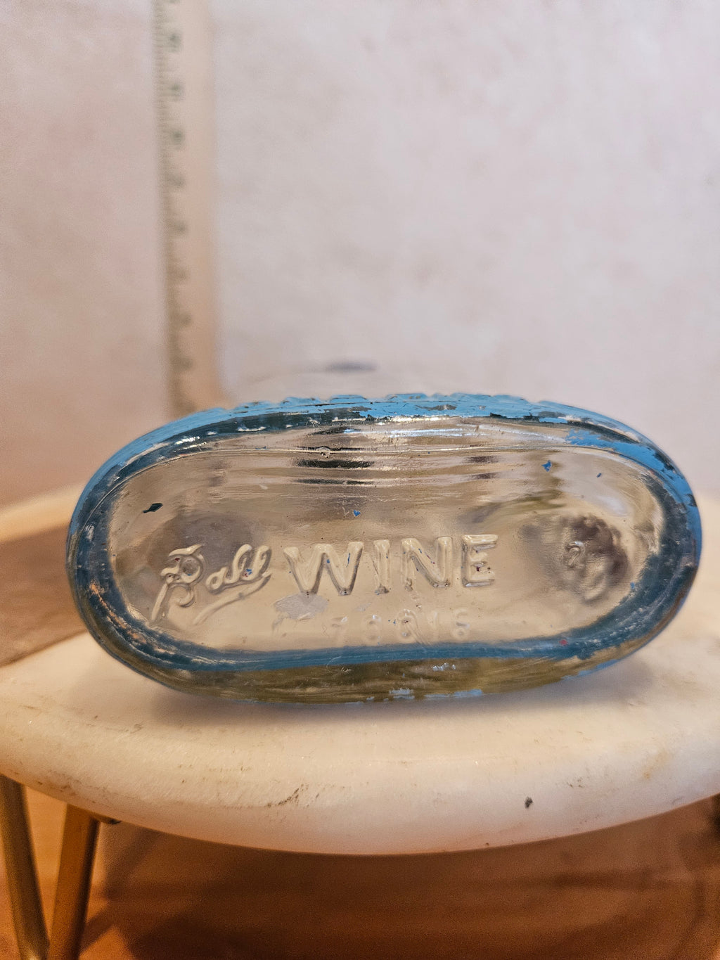 Vintage Ball Glass Wine Bottle