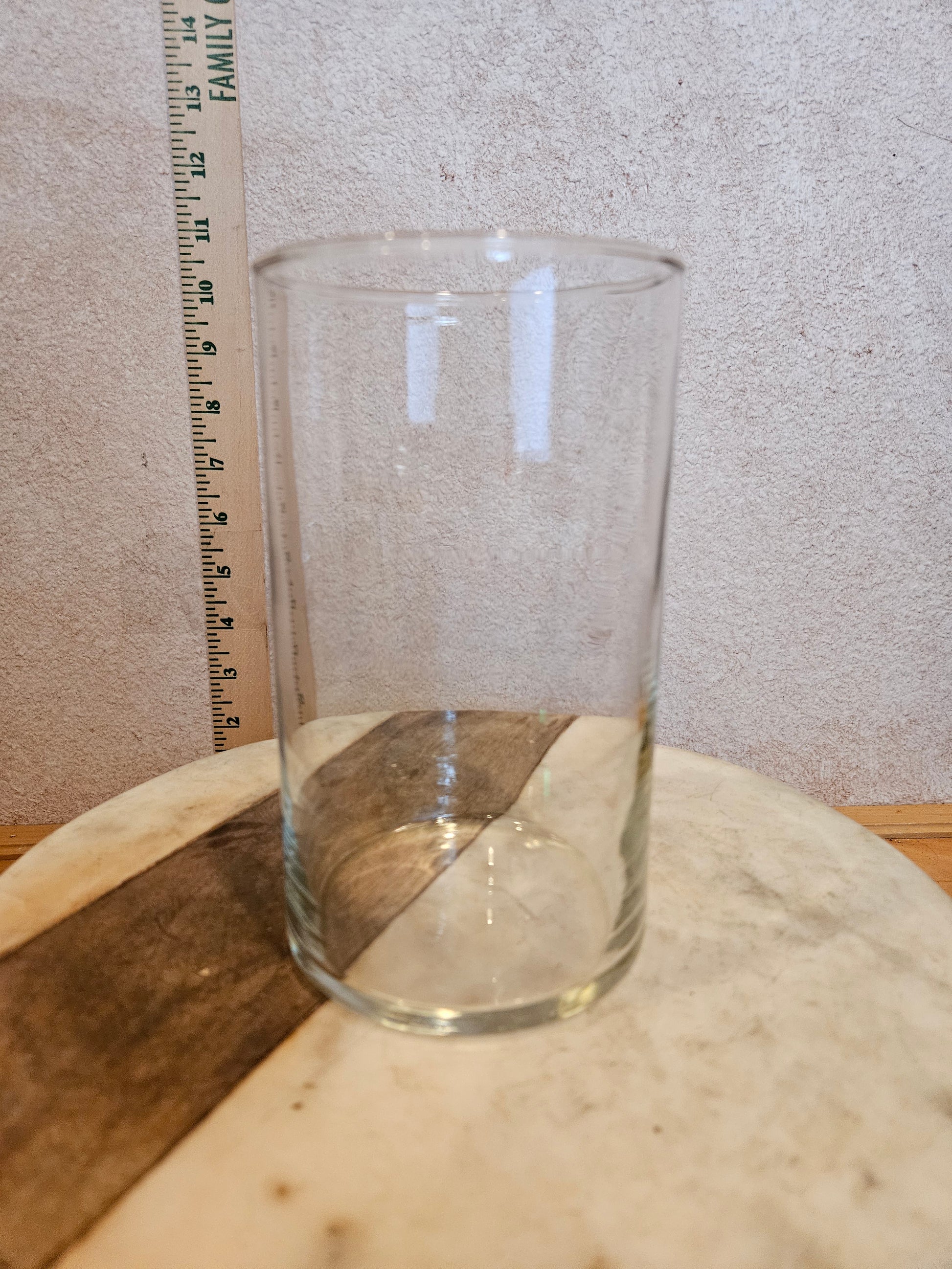 Clear Glass Cylinder Vase