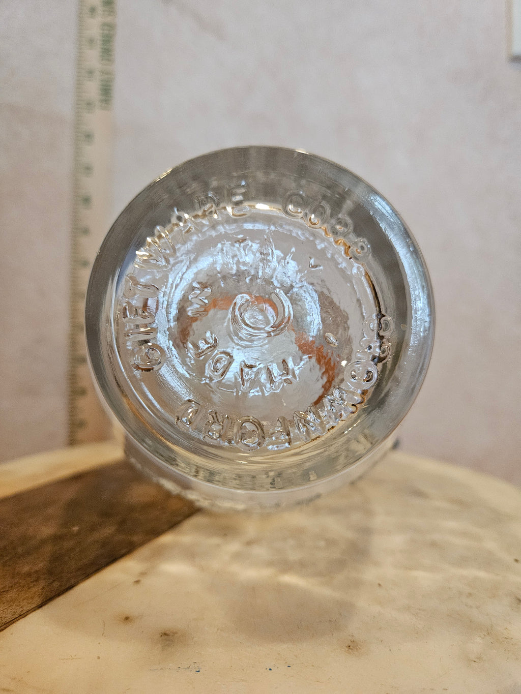Vintage Glass Storage Jar with Lid