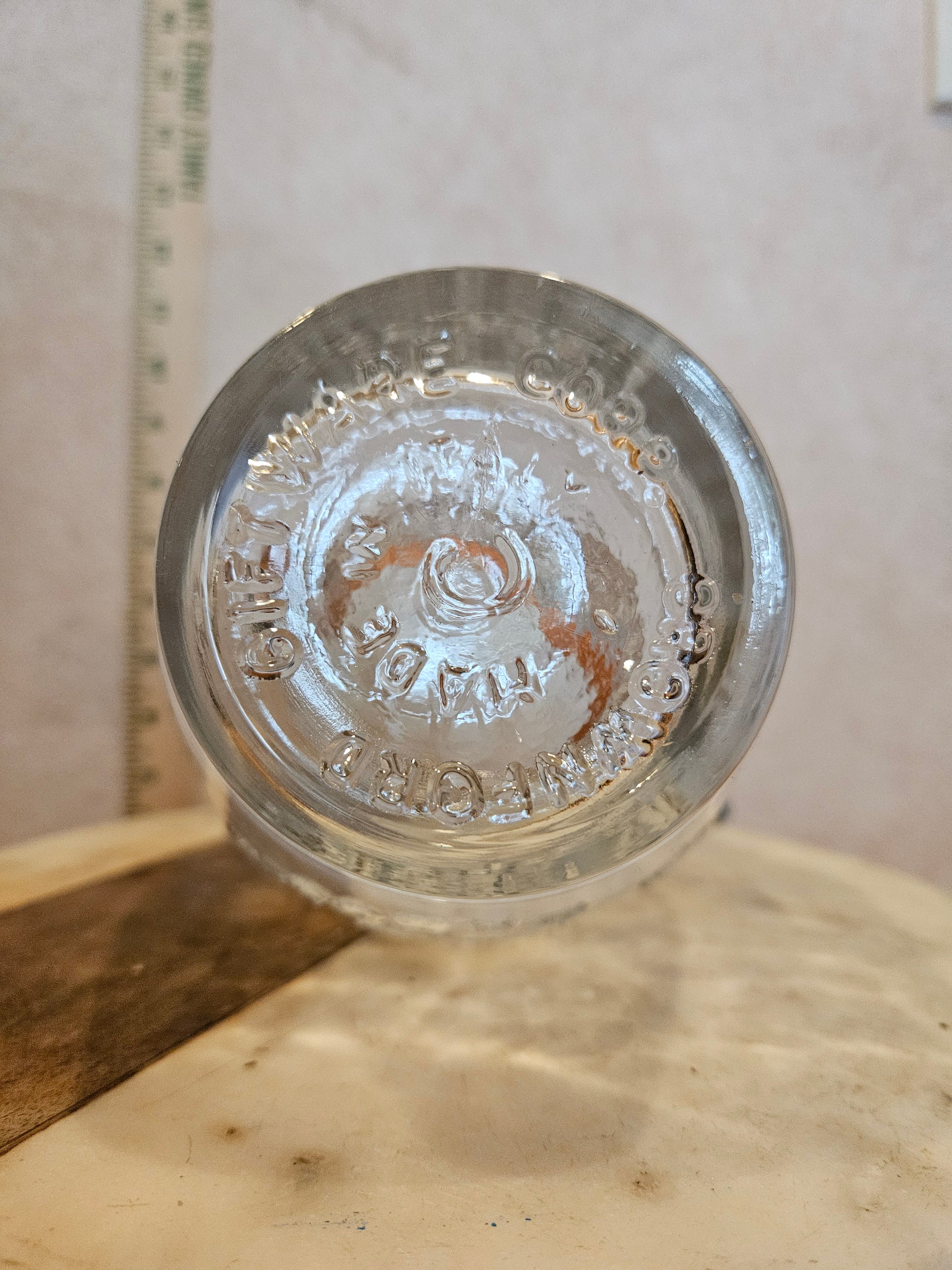 Vintage Glass Storage Jar with Lid