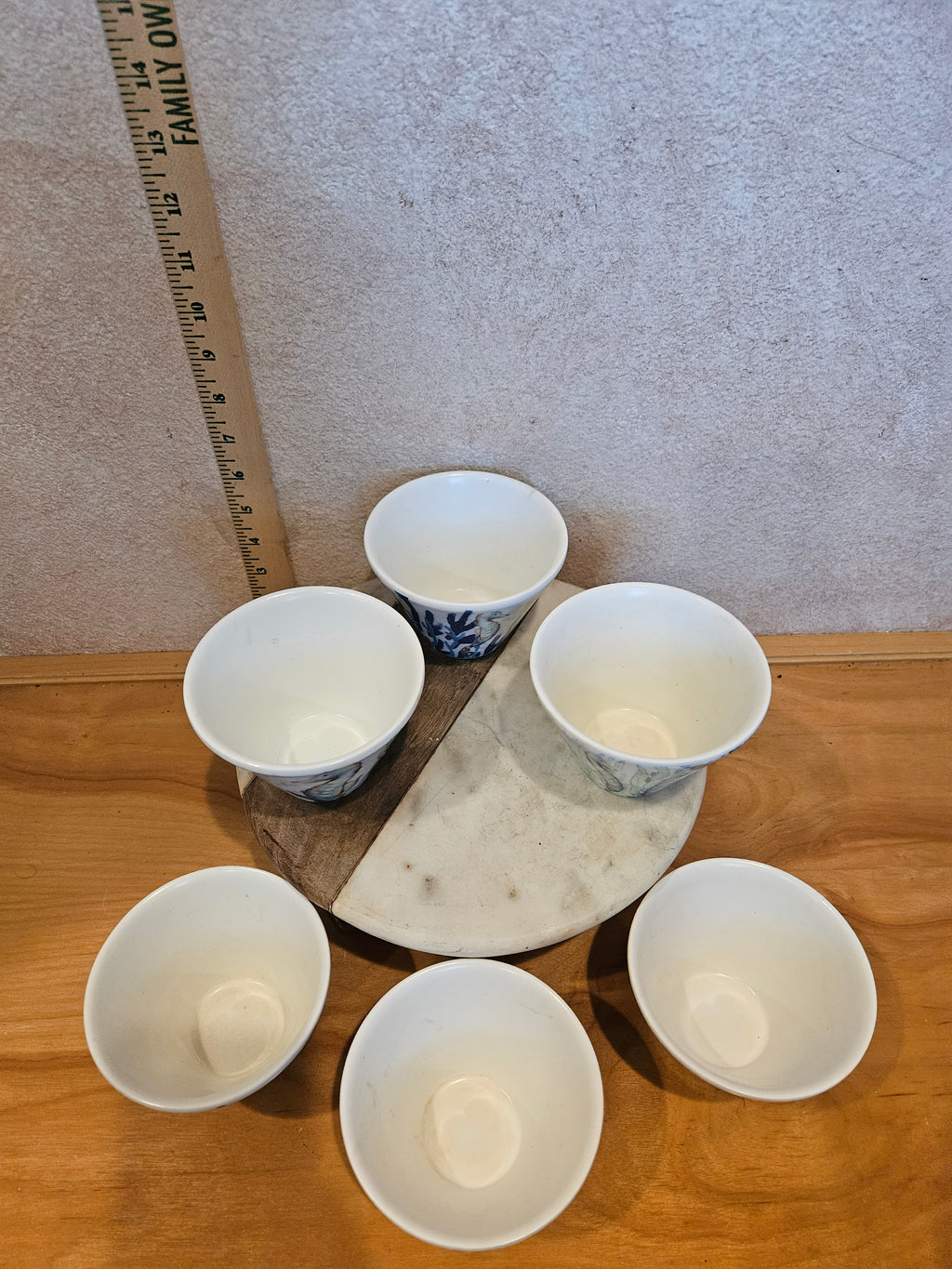 Set of 6 Decorative Seahorse Bowls