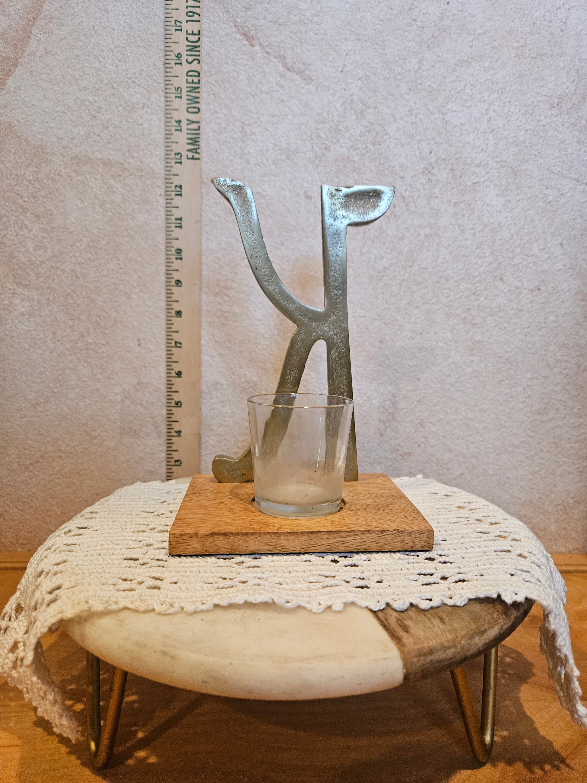 Decorative Letter K Candle Holder