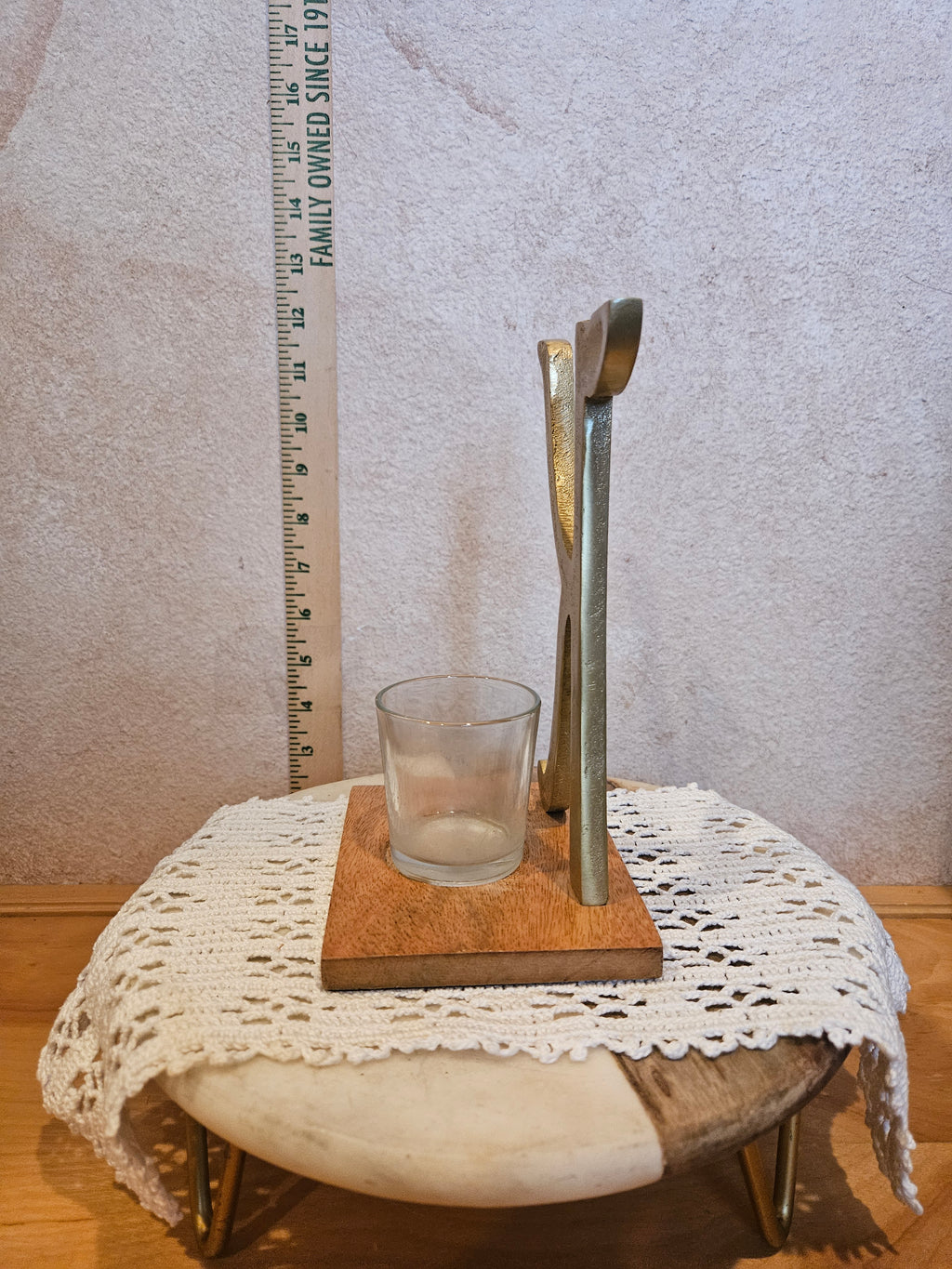 Decorative Letter K Candle Holder