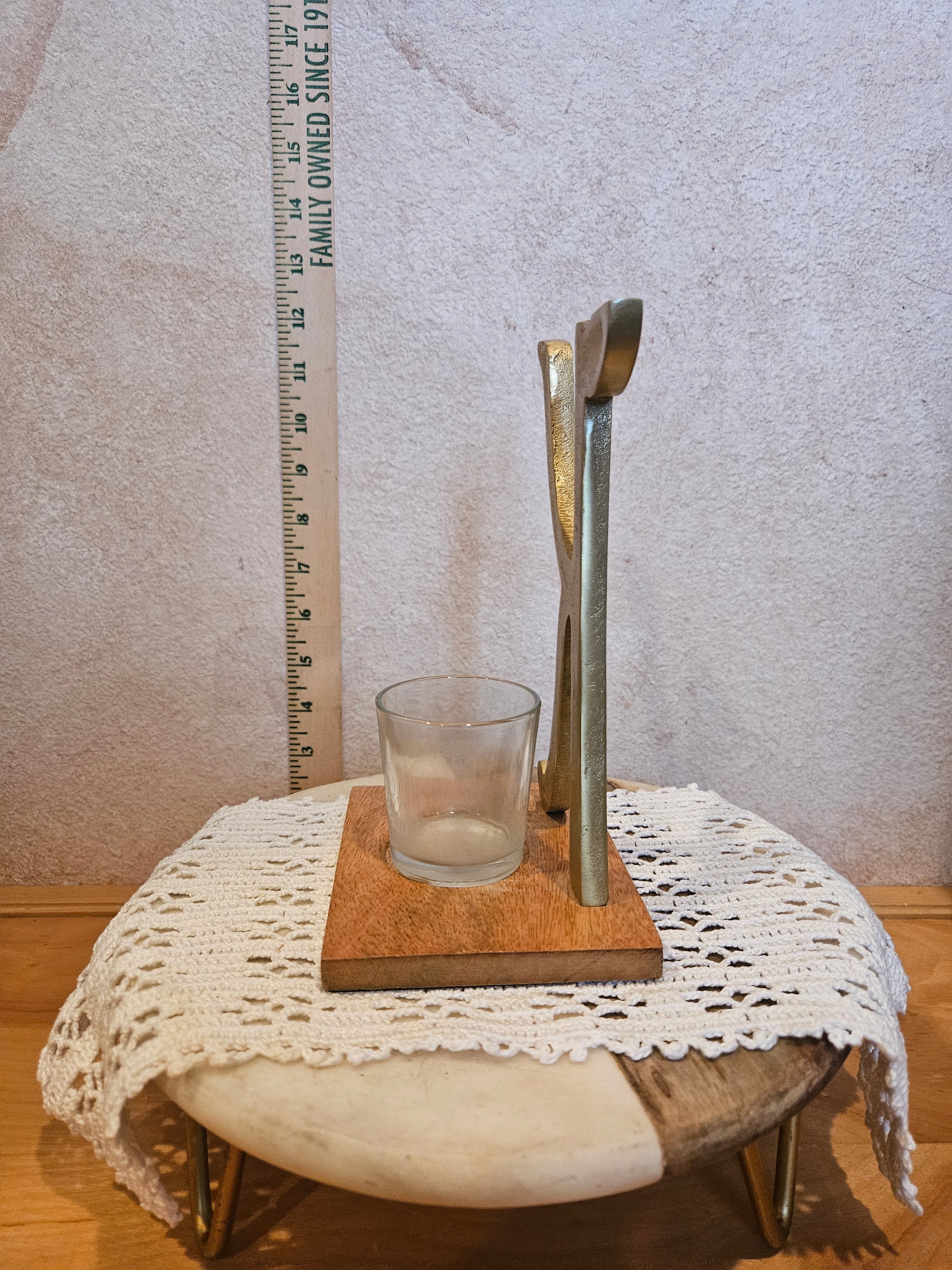 Decorative Letter K Candle Holder