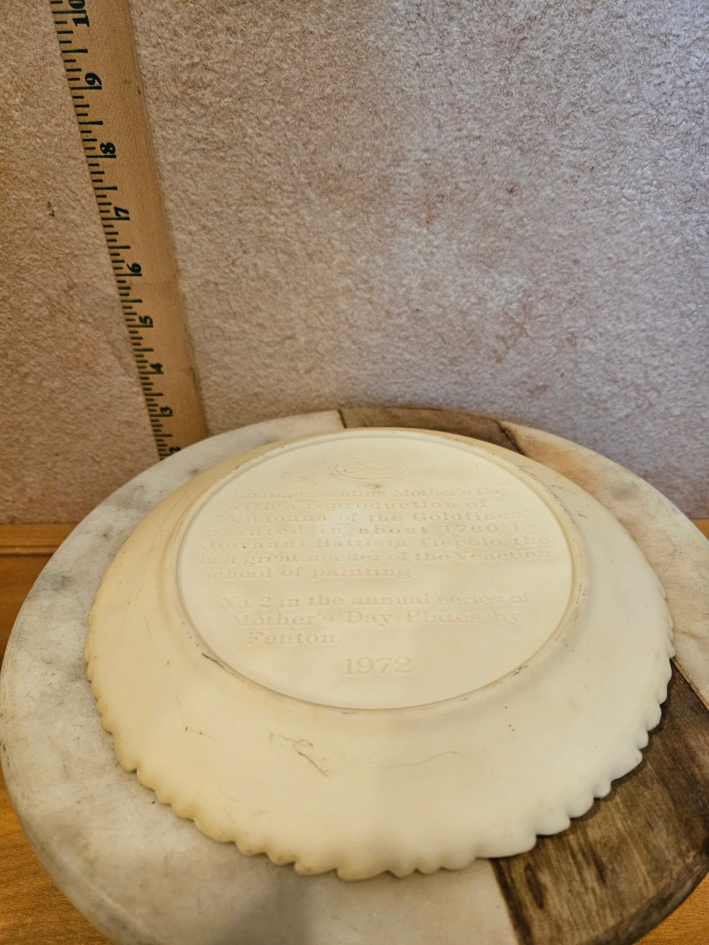 1972 Mother's Day Plate by Fenton