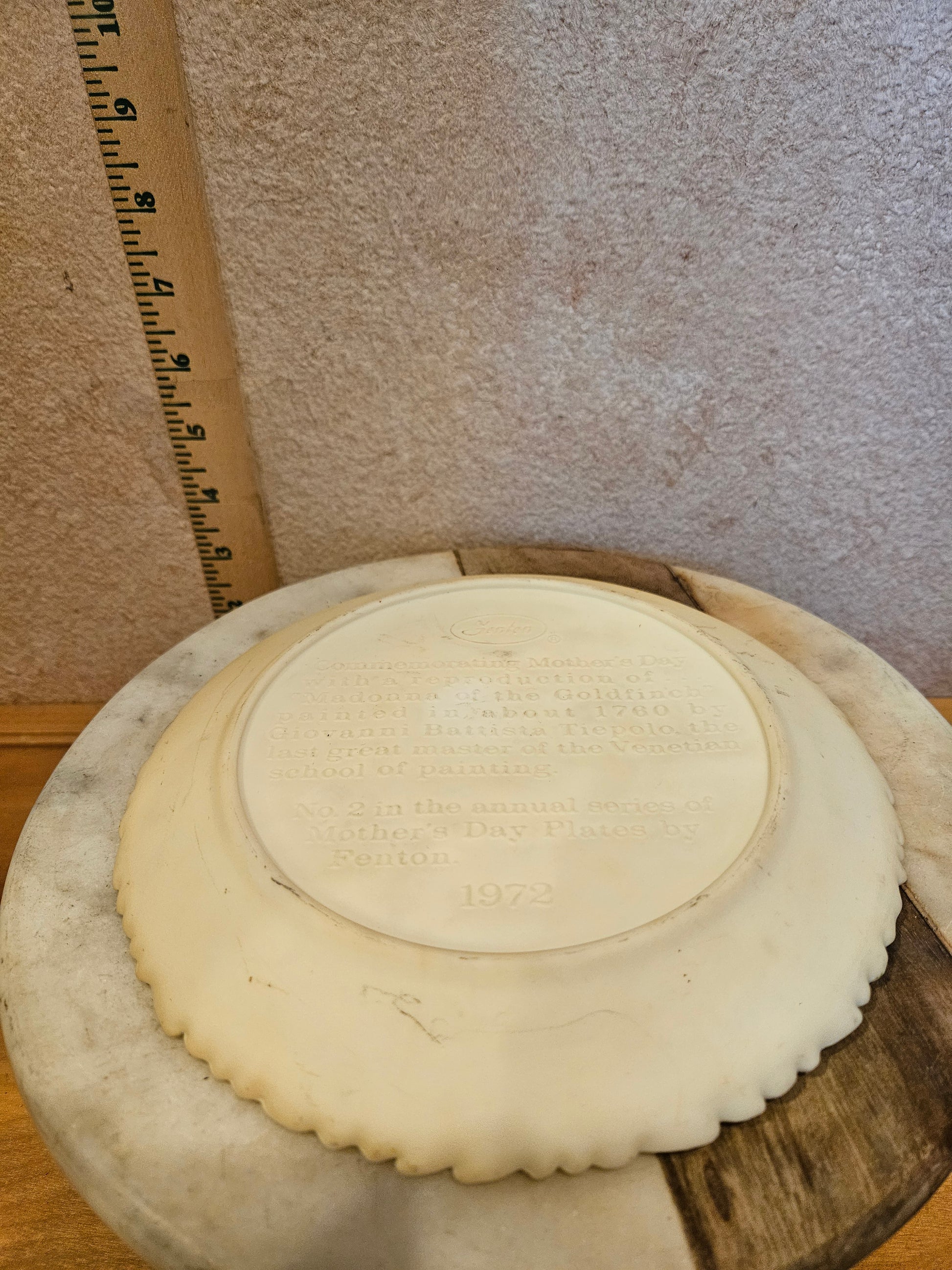 1972 Mother's Day Plate by Fenton