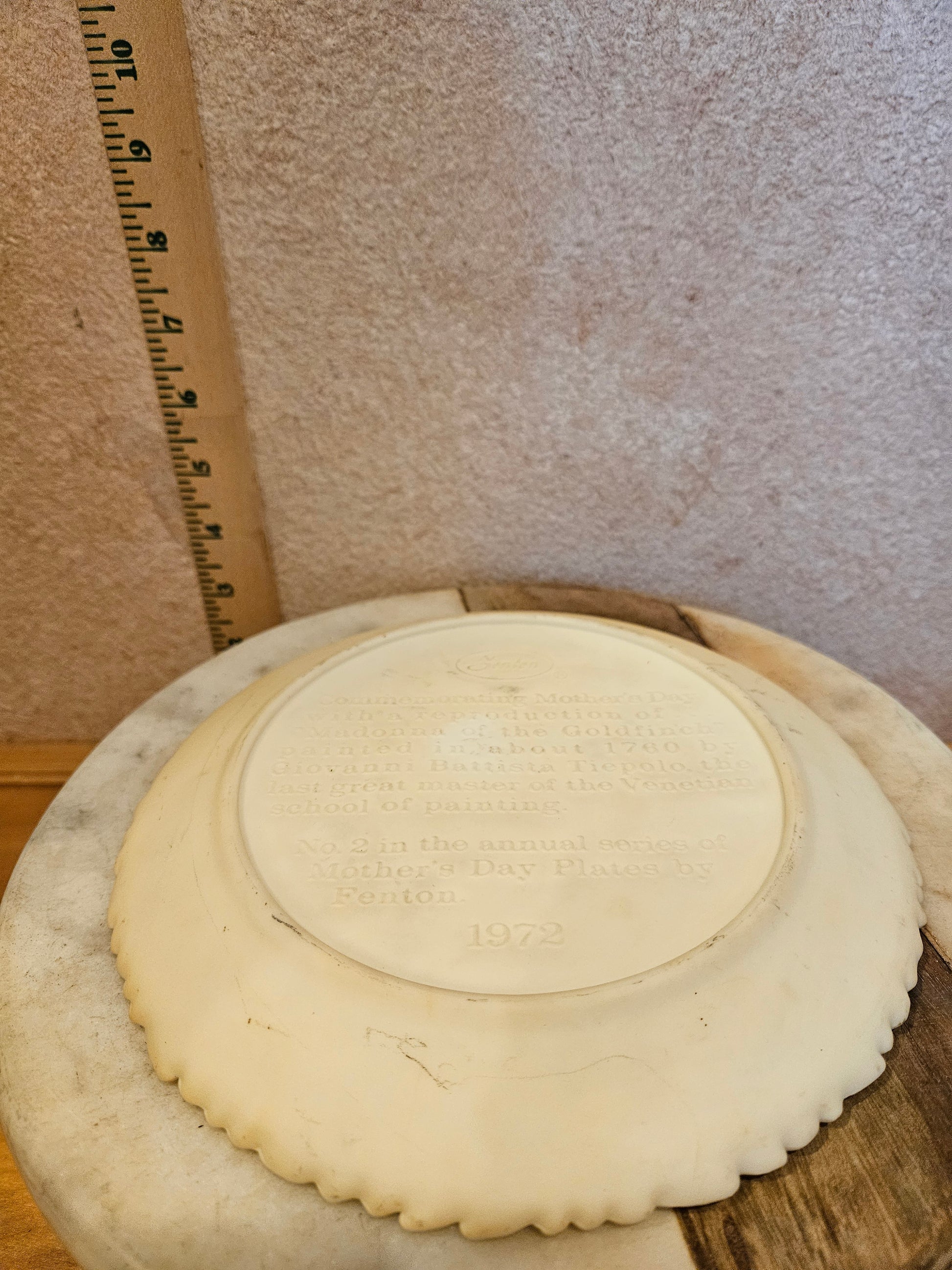 1972 Mother's Day Plate by Fenton