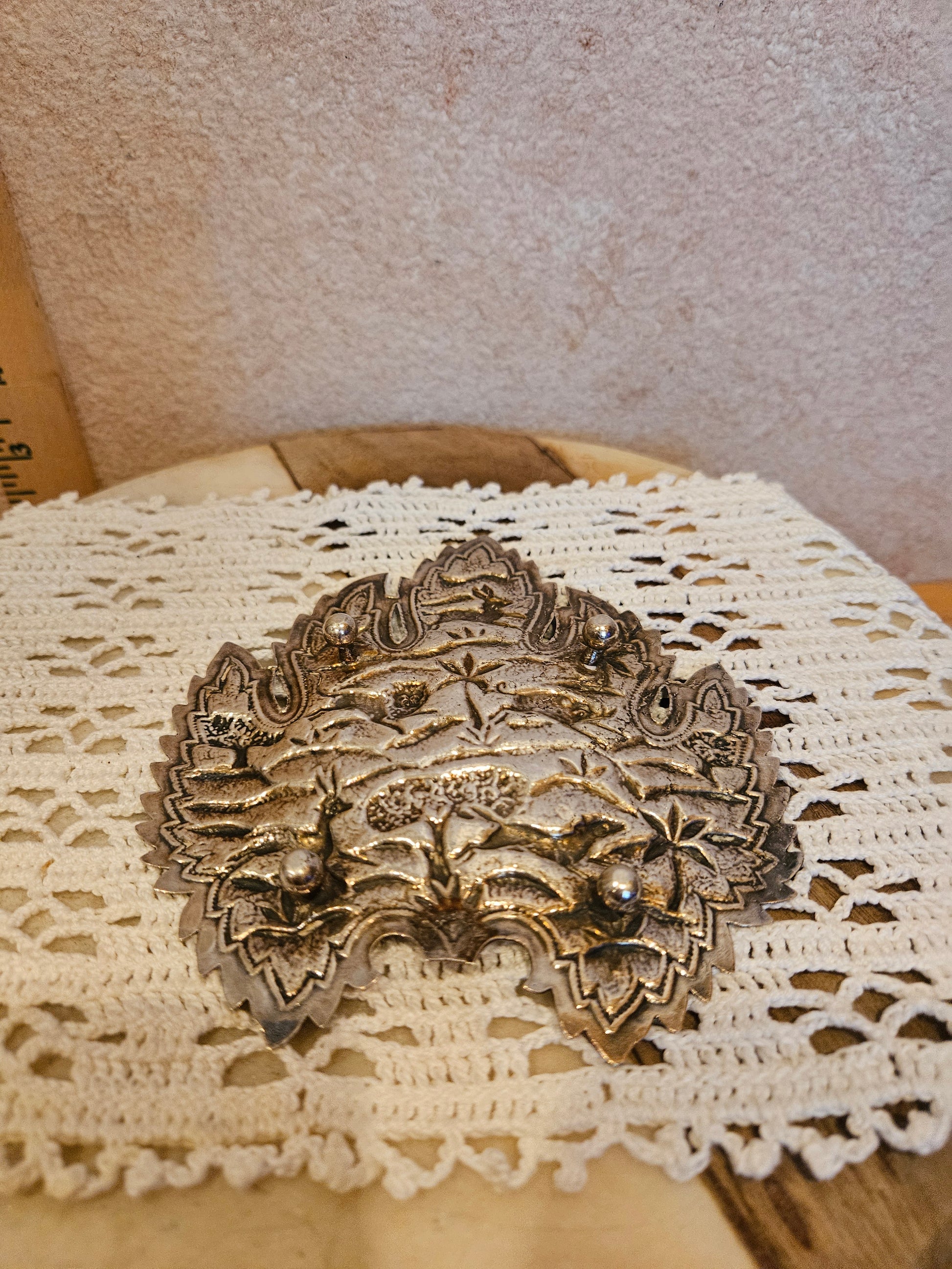 Decorative Silver Engraved Plate
