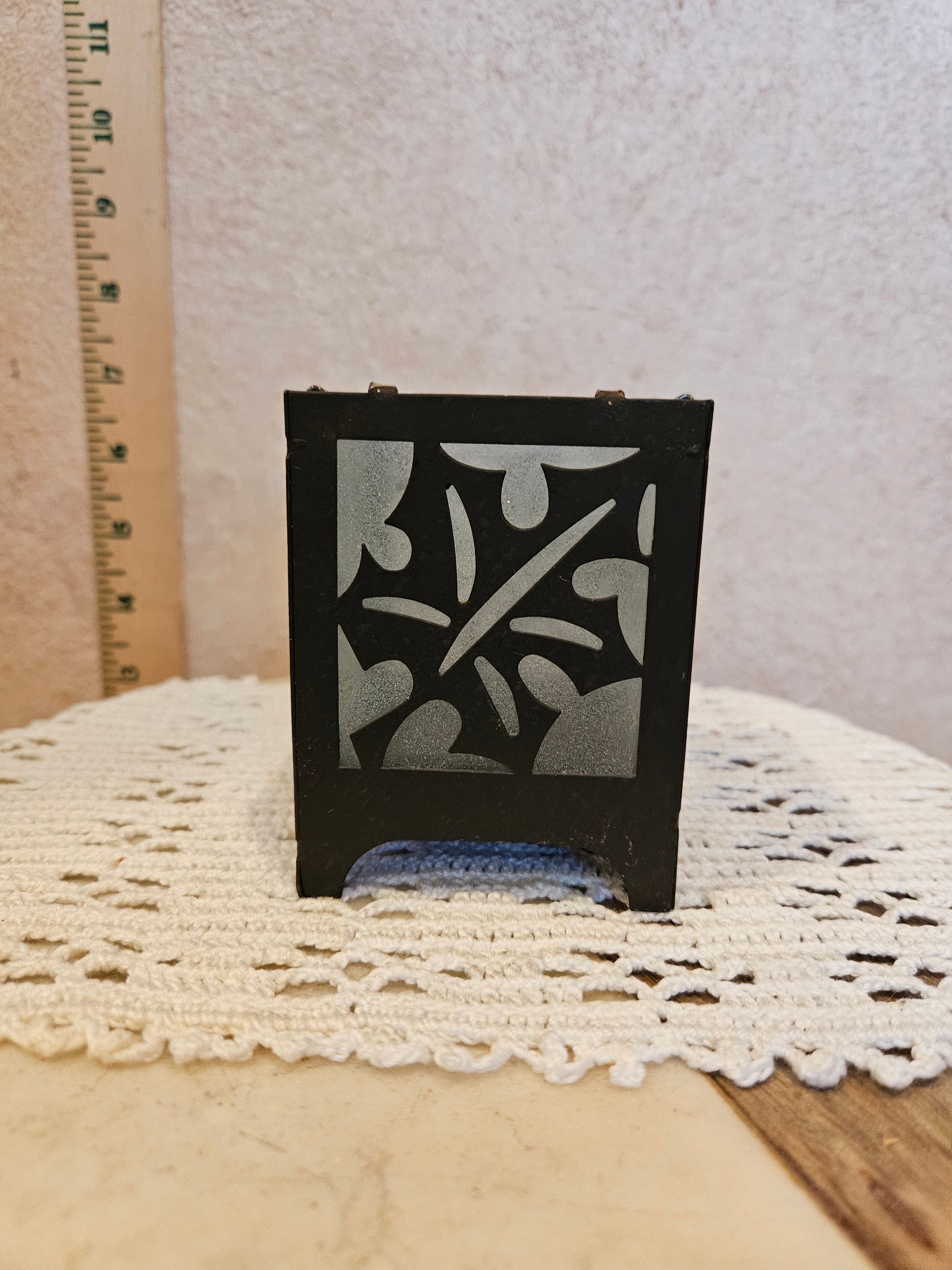 Decorative Black and Glass Lantern