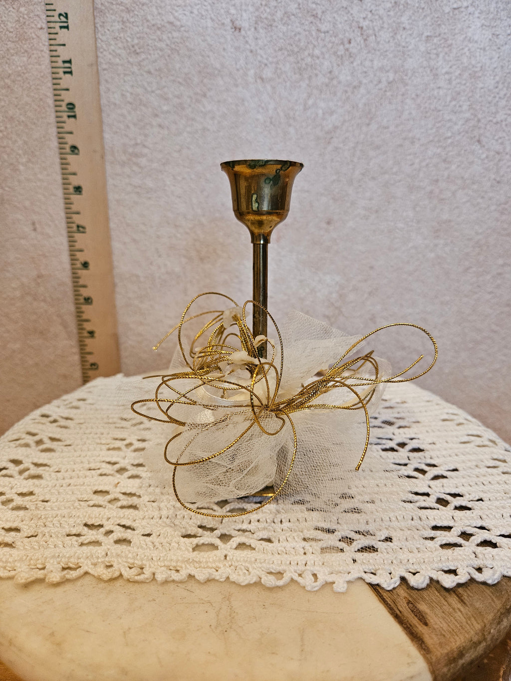 Vintage Brass Candle Holder