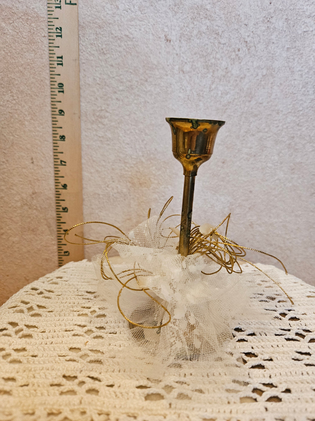 Vintage Brass Candle Holder