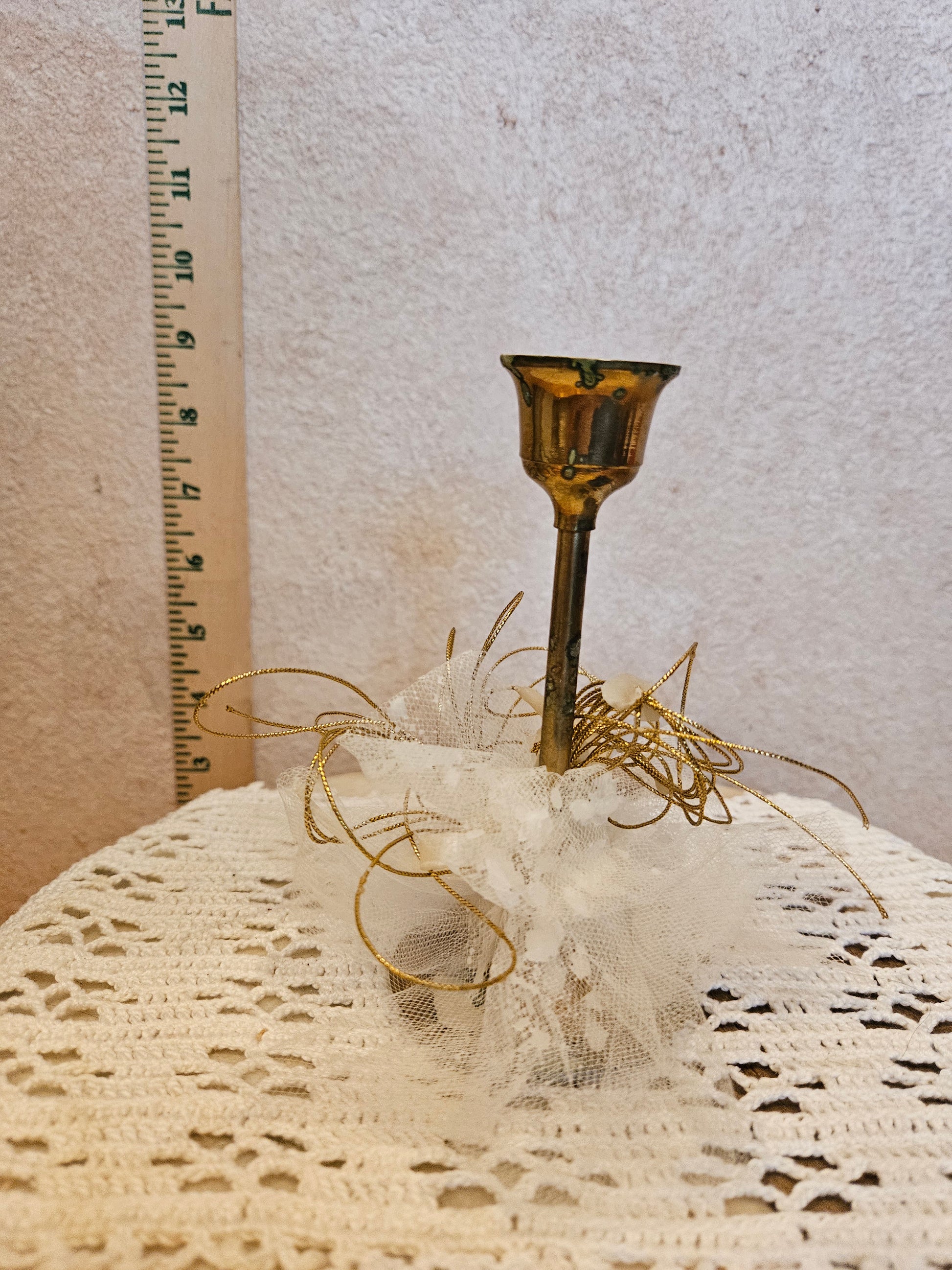 Vintage Brass Candle Holder