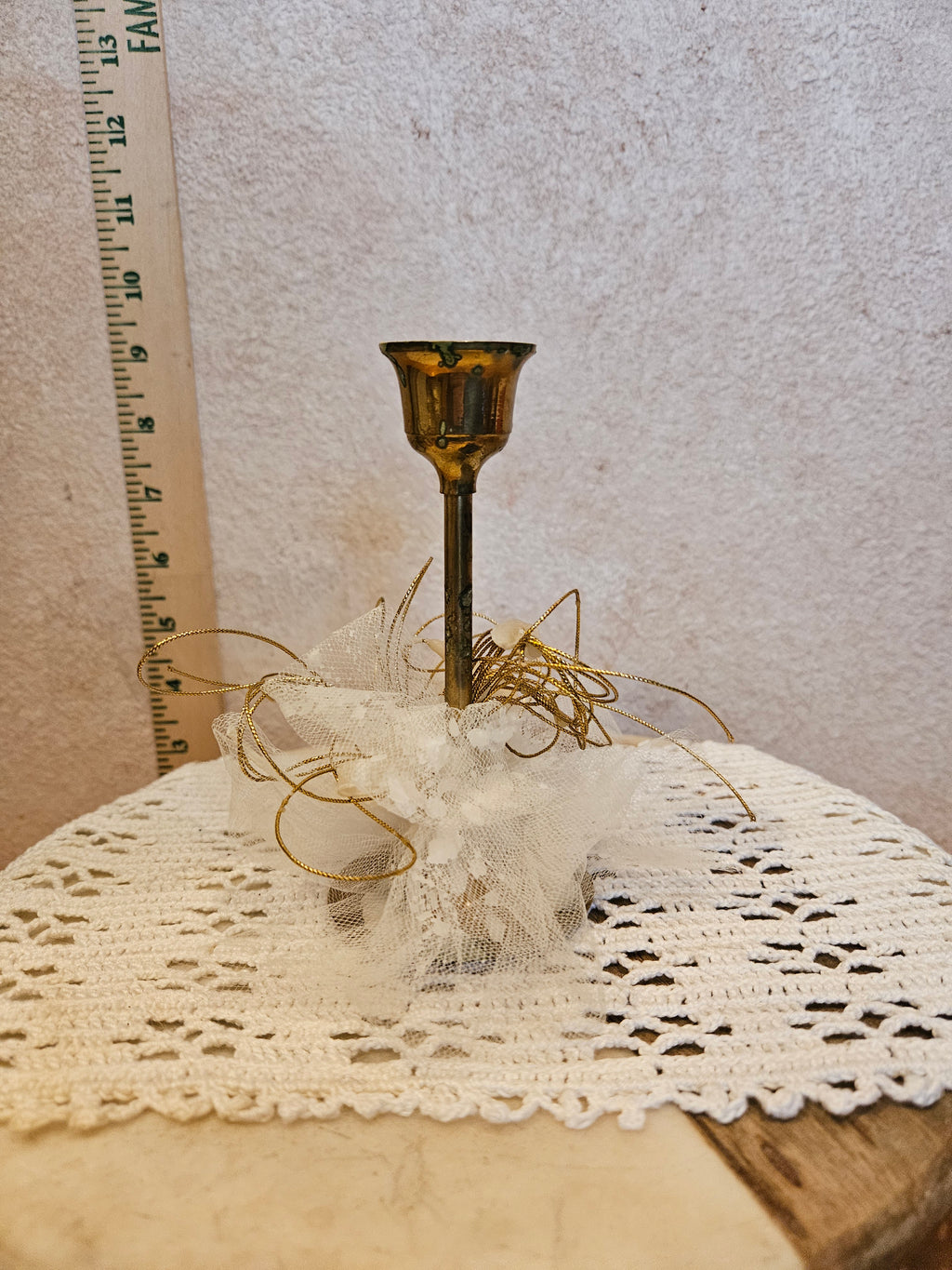 Vintage Brass Candle Holder