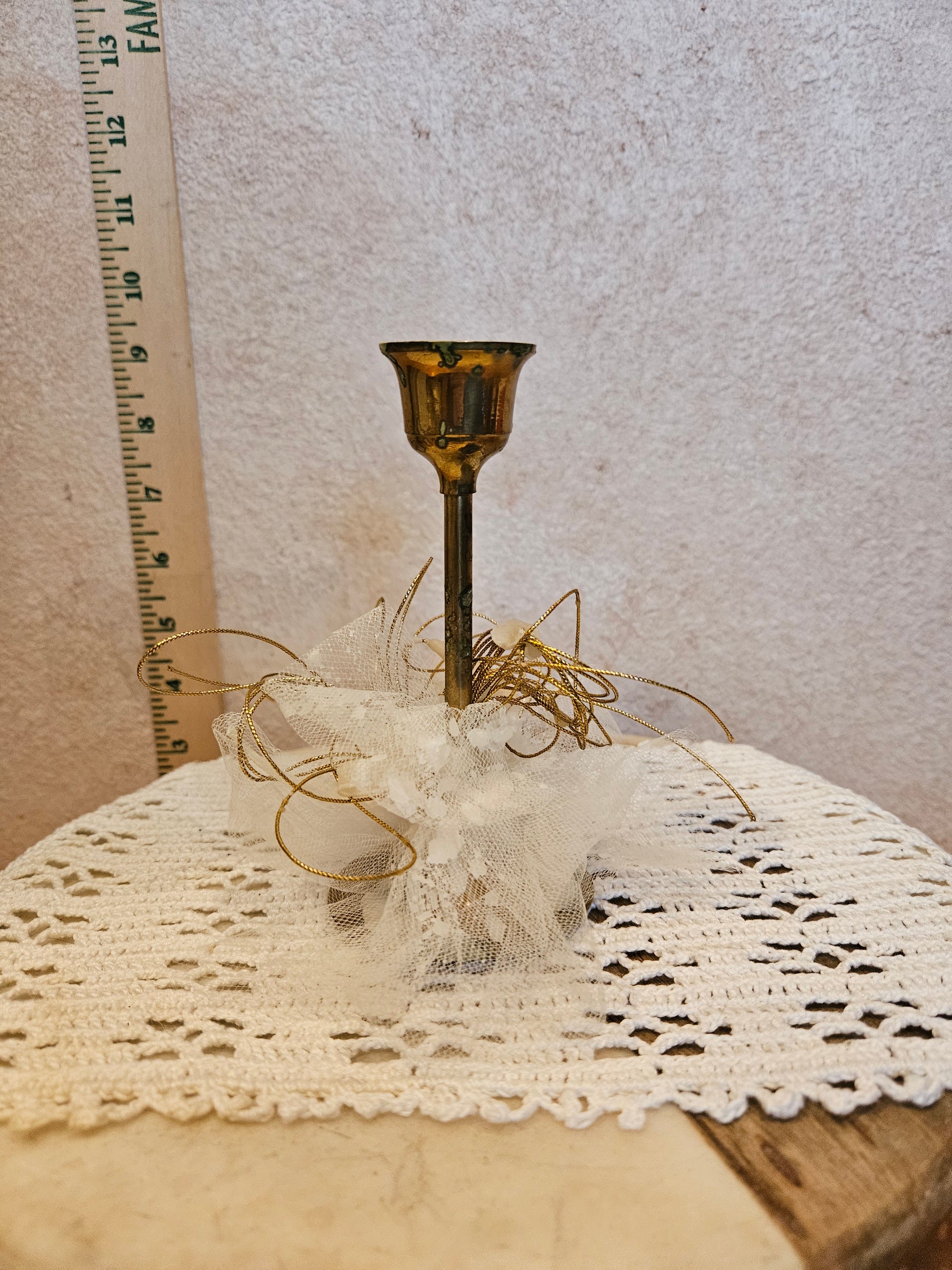 Vintage Brass Candle Holder