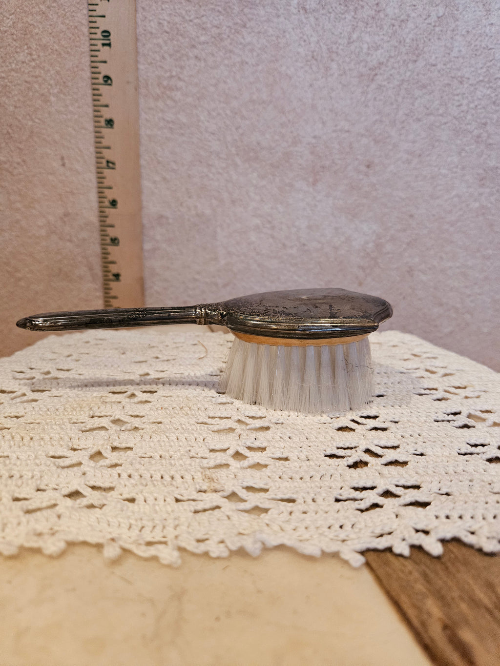 Antique Silver Plated Hair Brush