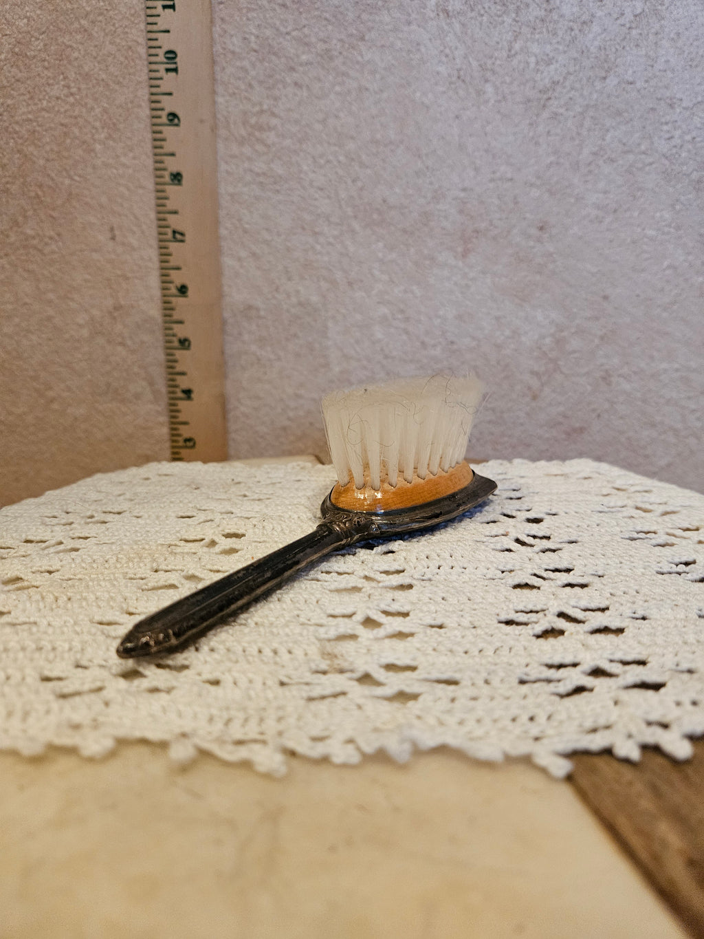 Antique Silver Plated Hair Brush