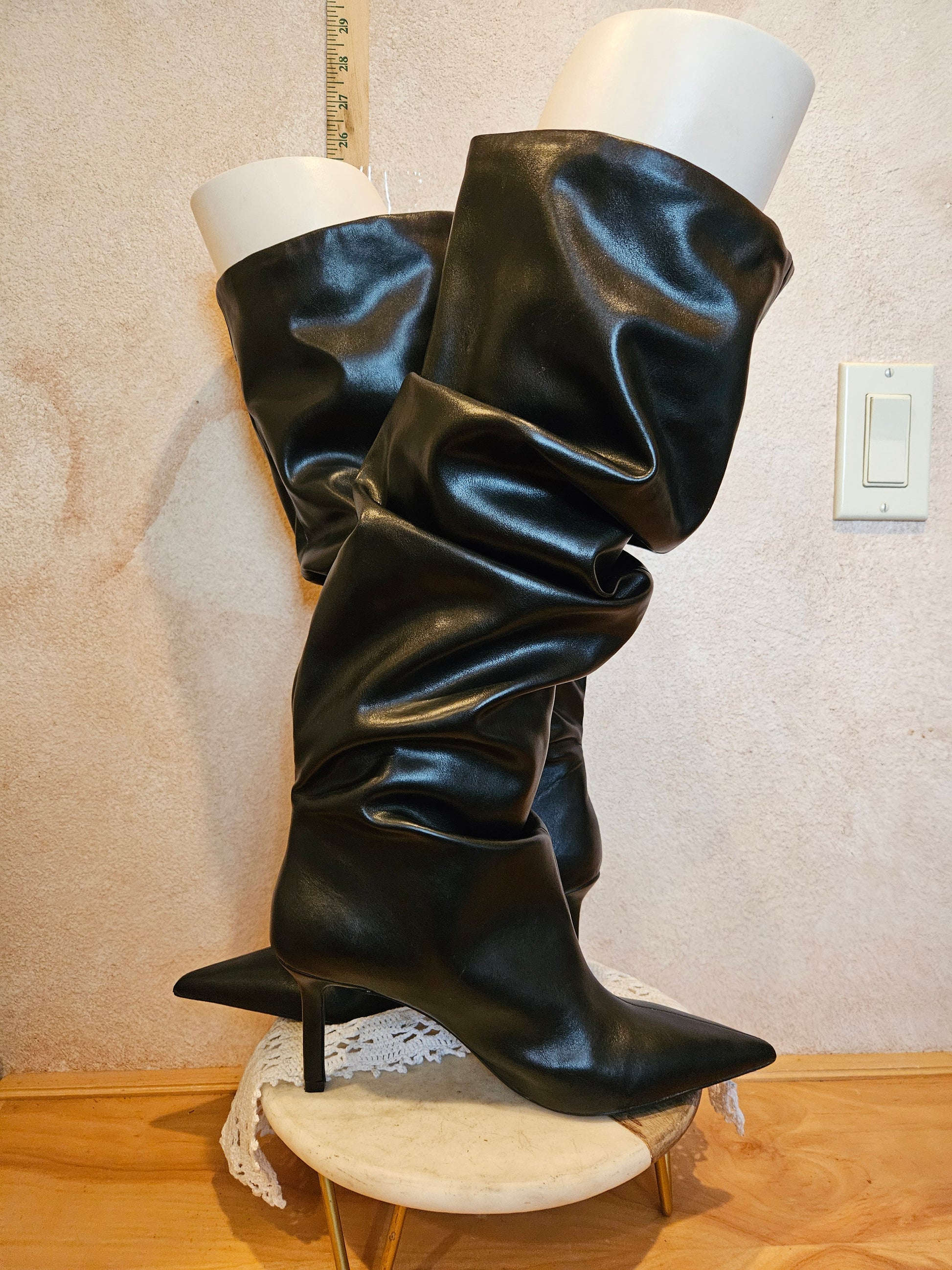 Stylish Black Over-the-Knee Boots