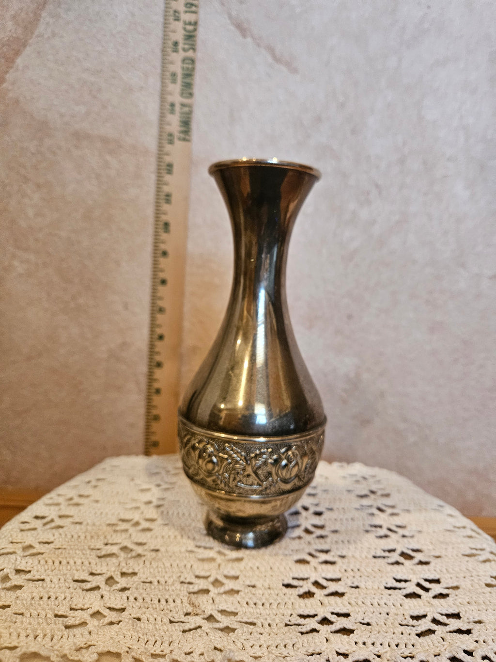 Antique Silver-Plated Vase