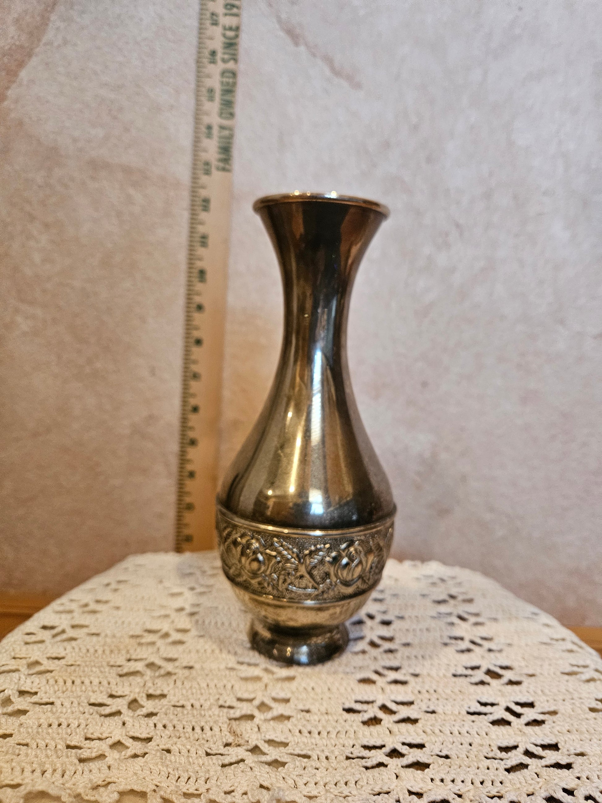 Antique Silver-Plated Vase