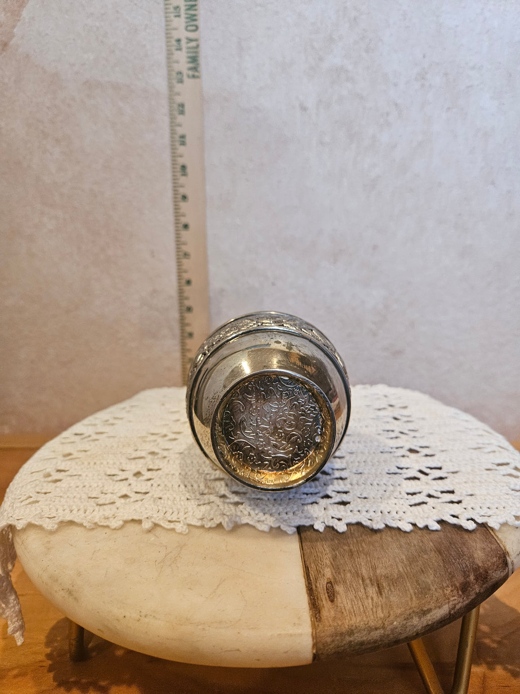 Antique Silver-Plated Vase