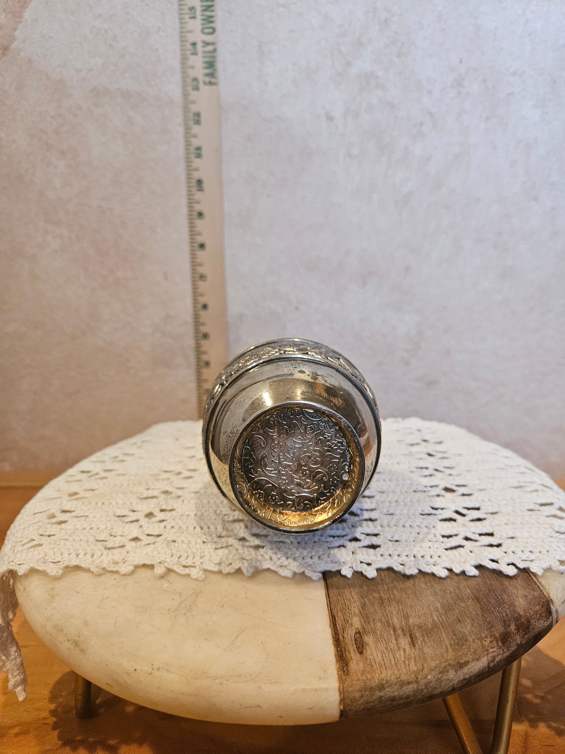 Antique Silver-Plated Vase