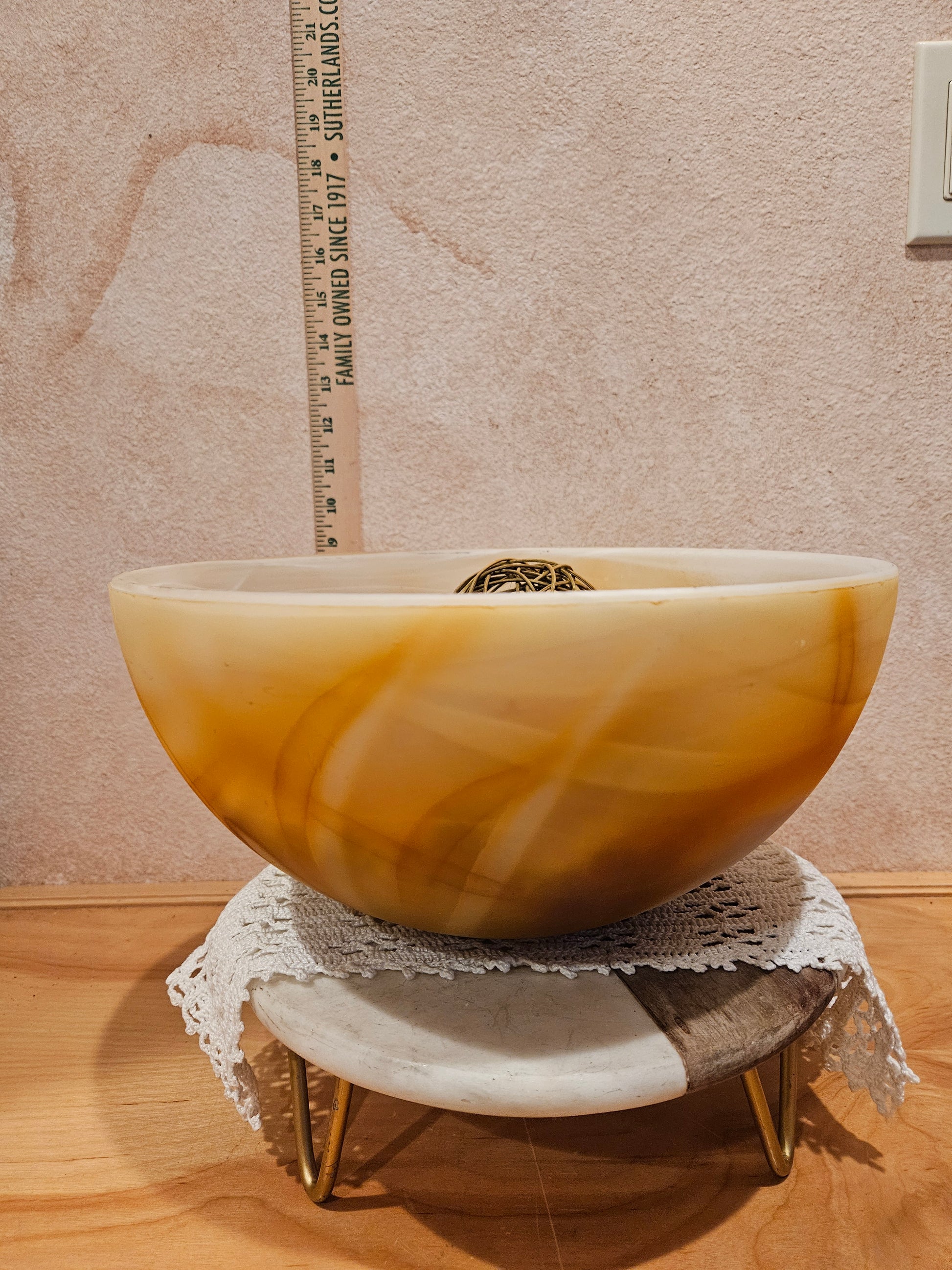 Decorative Bowl with Nuts and Orbs